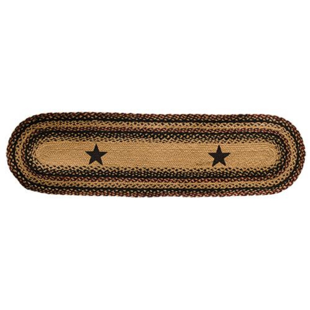 Blackberry Star Oval Runner, 13x48