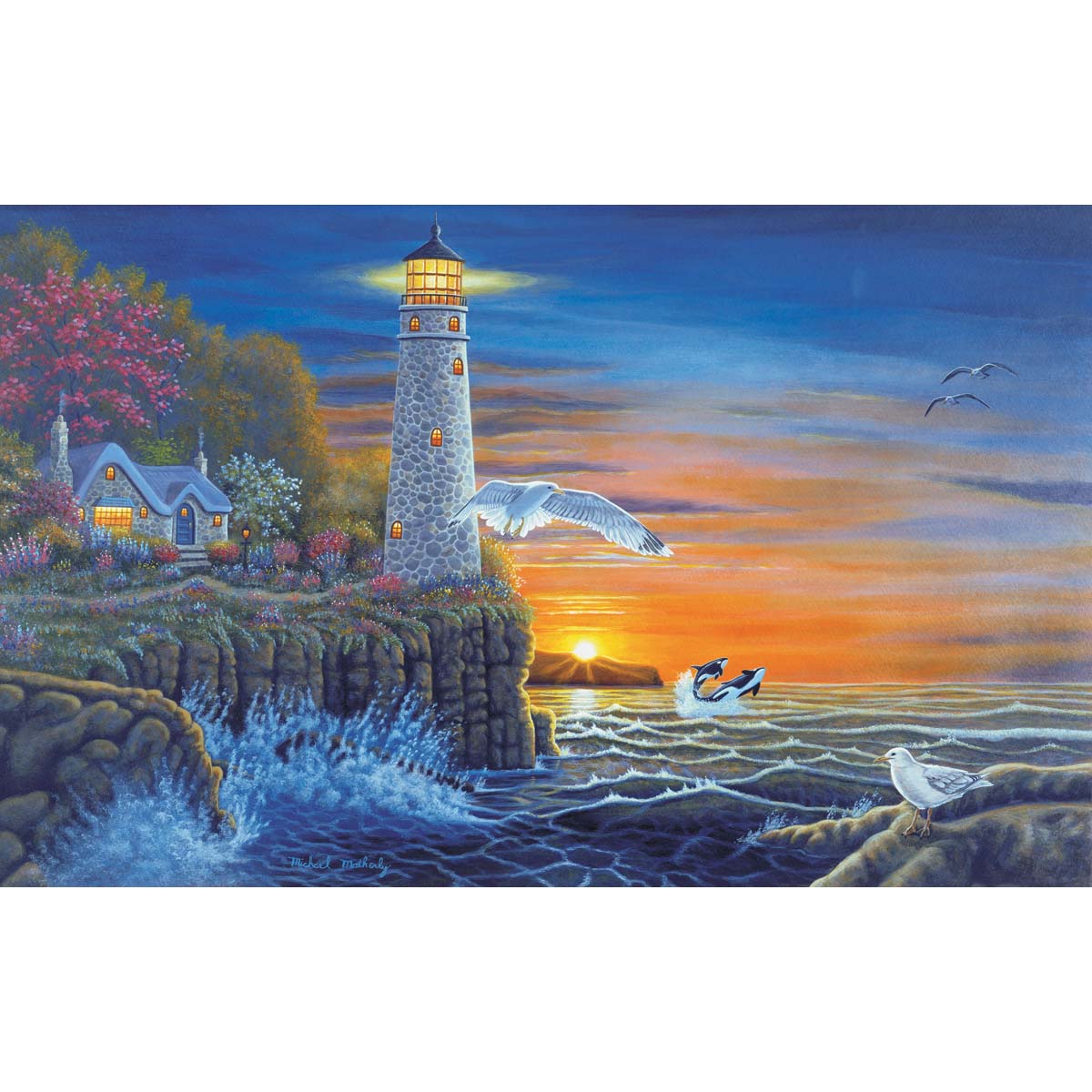 Royal Brush Waterside Lighthouse Paint by Number Kit