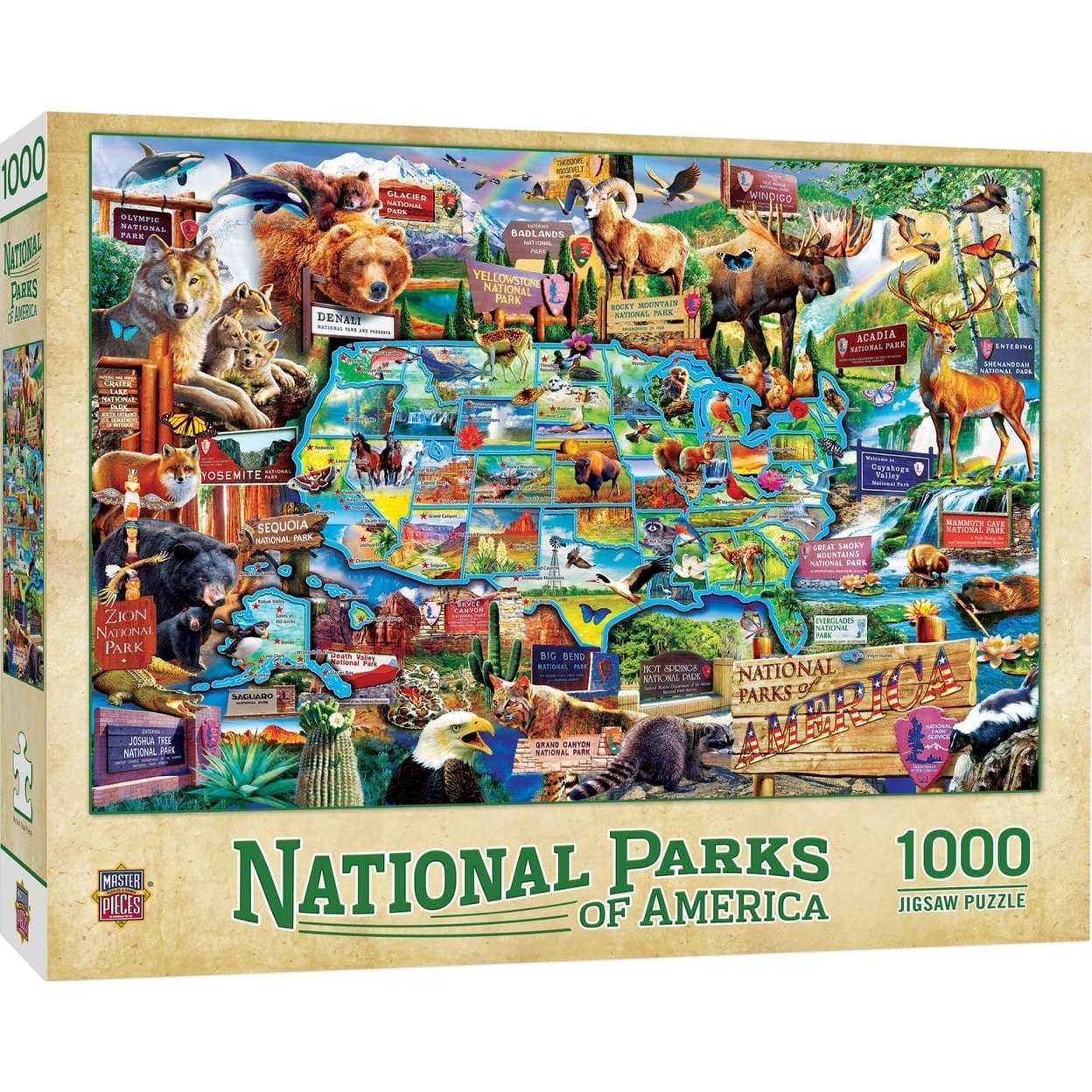 Masterpieces National Parks Of America 1000 Piece Jigsaw Puzzle