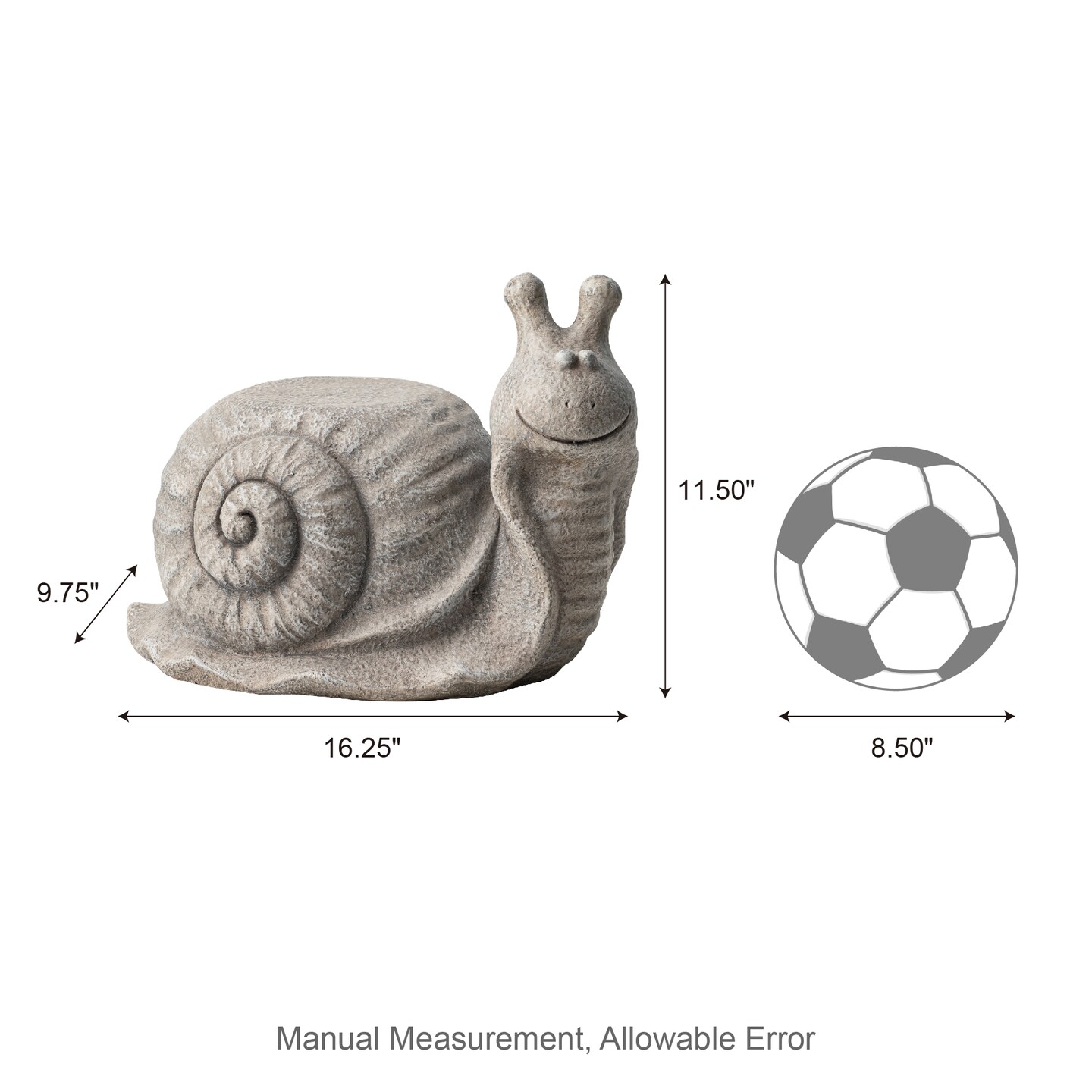 MGO Snail/Frog Garden Statue or Planter Stand