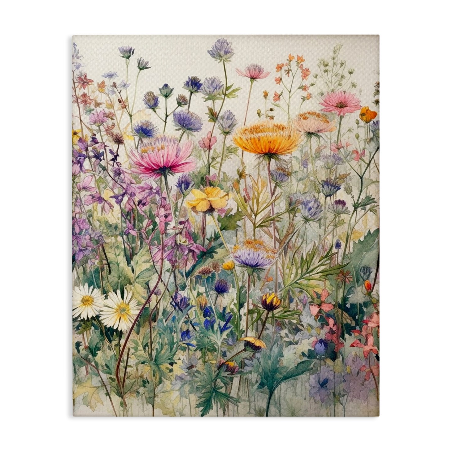 Stupell Industries Mixed Wild Flowers Canvas Wall Art Design by Ryley Gray