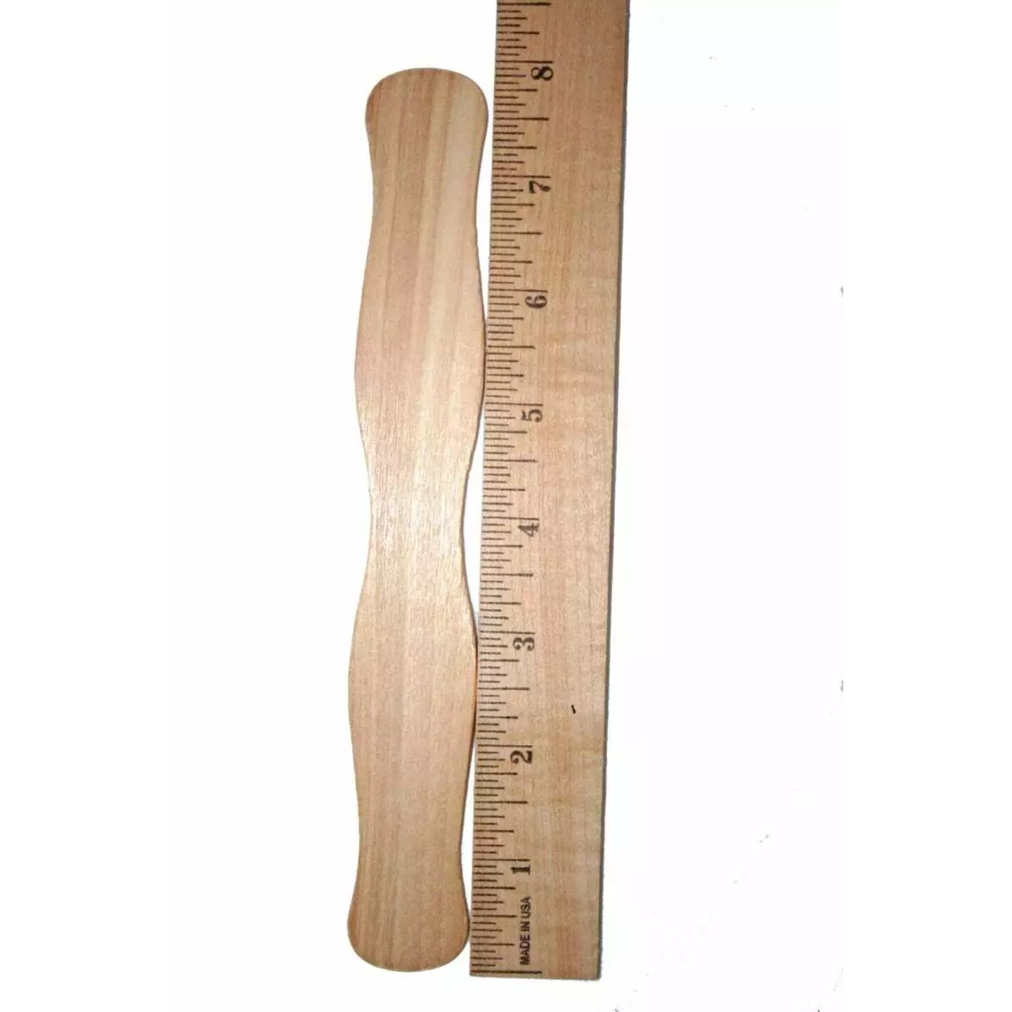 Kitcheniva 8" Wavy Fan Sticks Wooden Paddle Fan Handle Crafts DIY 300 Pcs