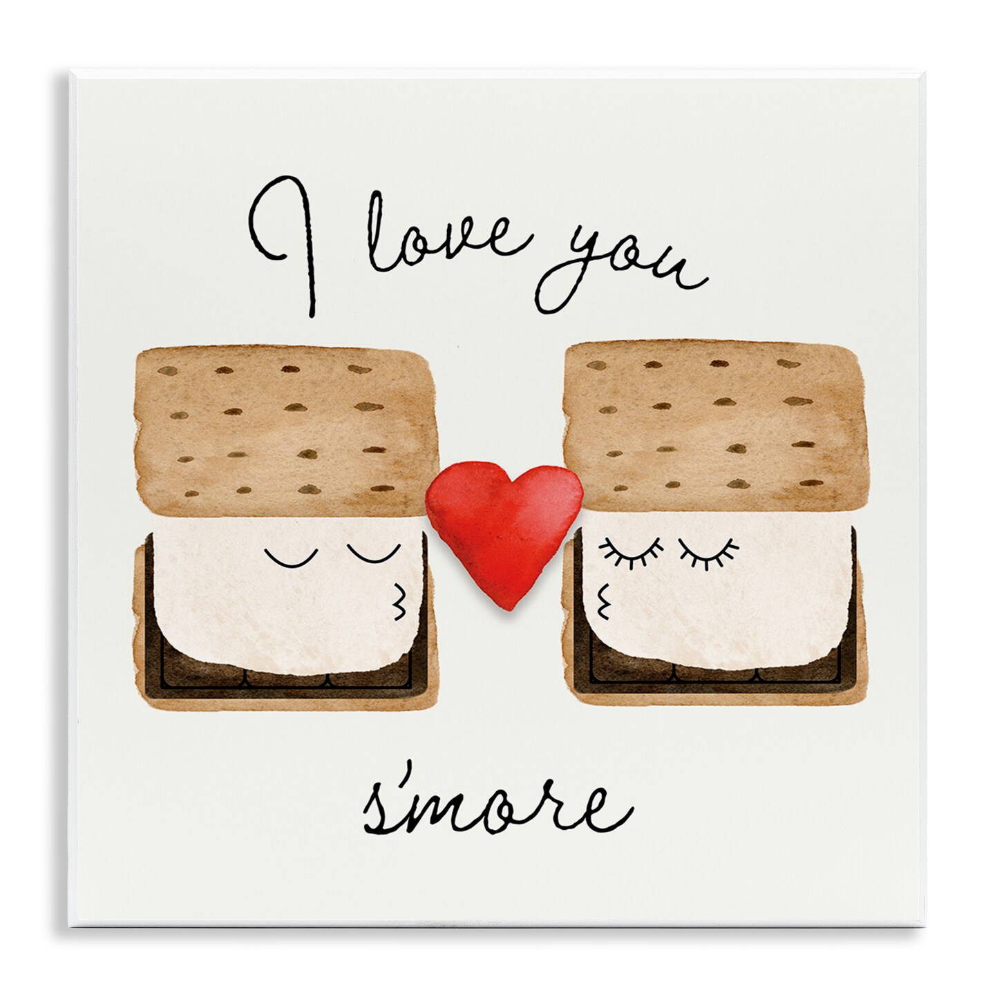 Stupell Industries Love You S'more Wall Plaque Art Design by Corrine Rose Design