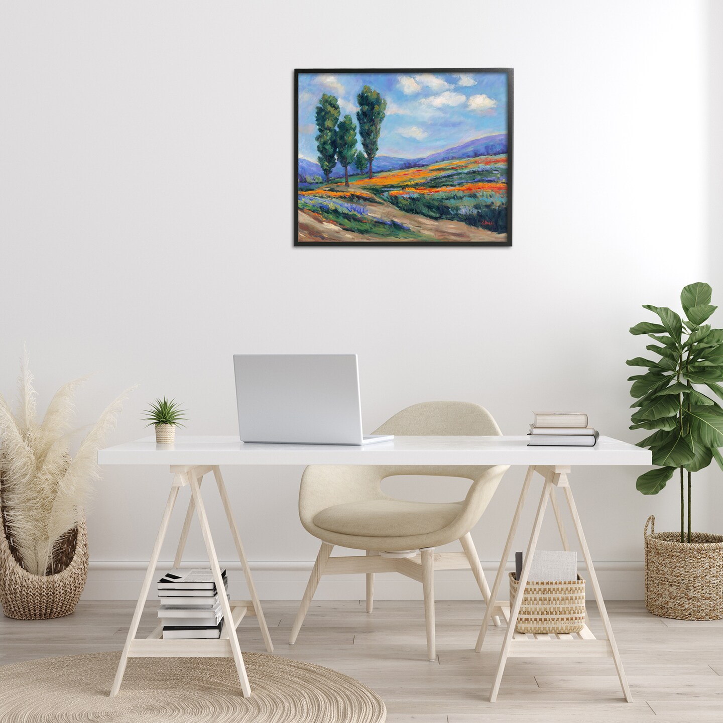 Stupell Industries Rolling Hills Traditional Landscape Framed Giclee Wall Art Design by Alexi Fine
