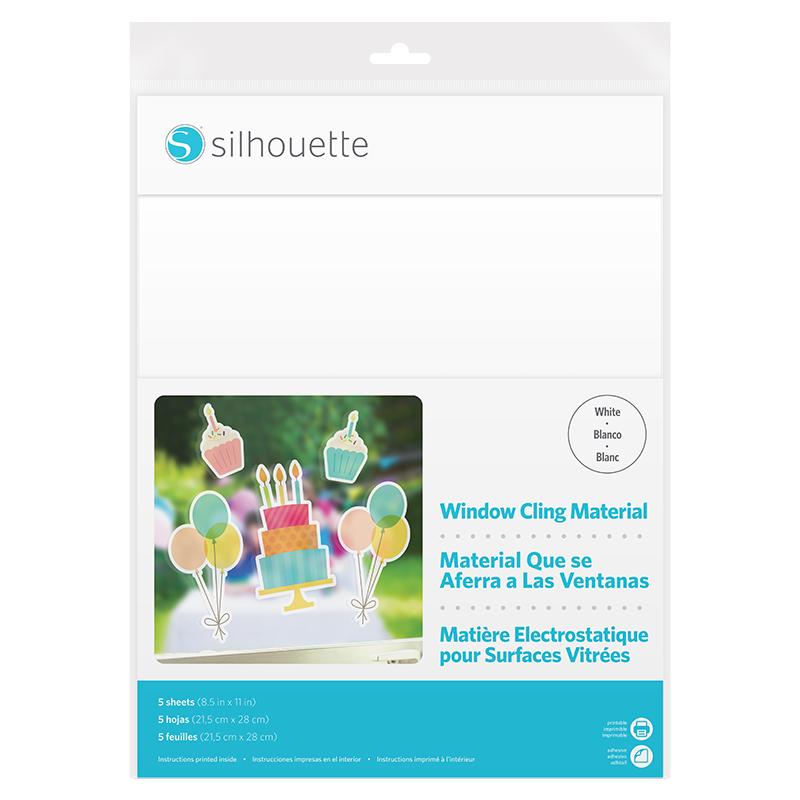 Silhouette Window Cling - White