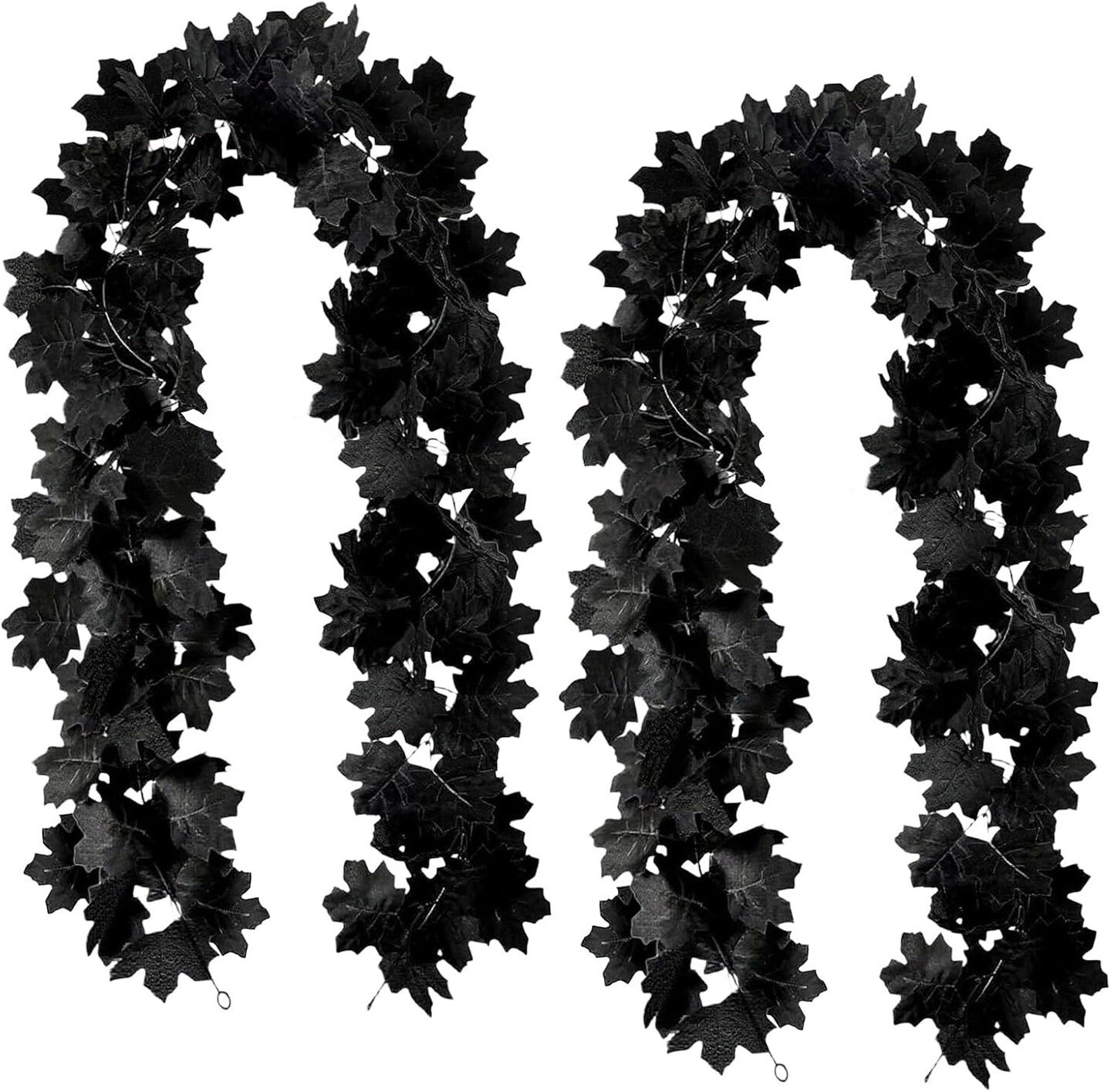 5.7FT Black Leaf Garland(Black)