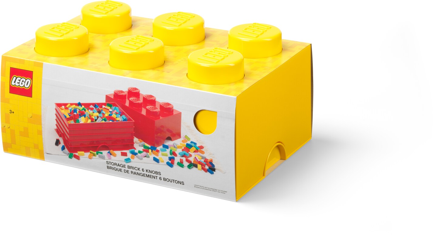 LEGO Storage Brick 6 Knobs, Bright Yellow  [COLLECTABLES] Yellow, Brick