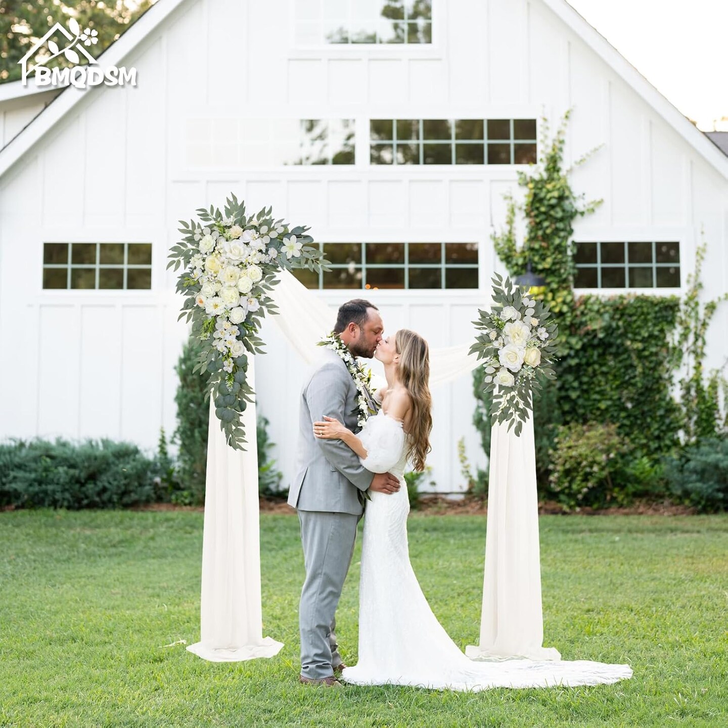 Set of 2 - Wedding Arch Flowers,Wedding Decor and Artificial Flower Arrangements