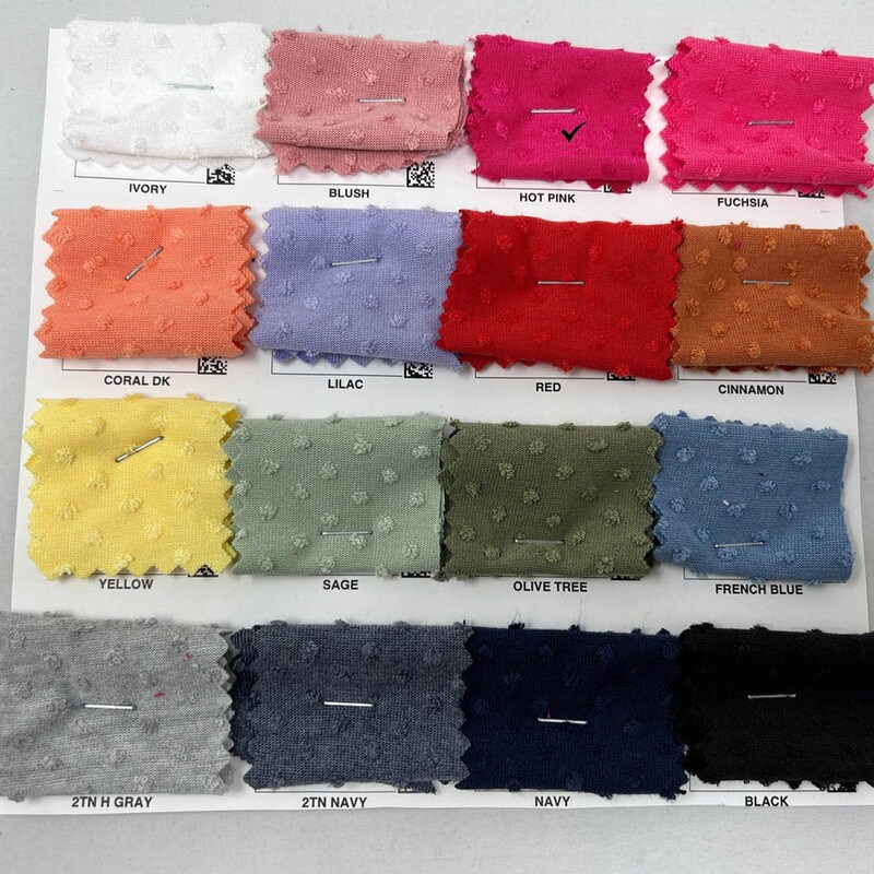1 Yard Swiss Dot Jersey Knit Solid Fabric Soft Stretch Lightweight 58&#x22;-60&#x22; Width