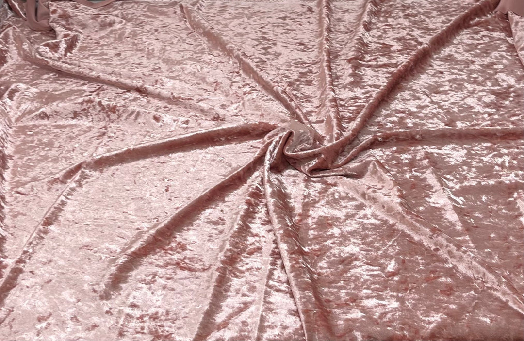 1 Yard Crushed Velvet Velour Stretchy Fabric Soft Plush Stretch 58"-60" Inch Width