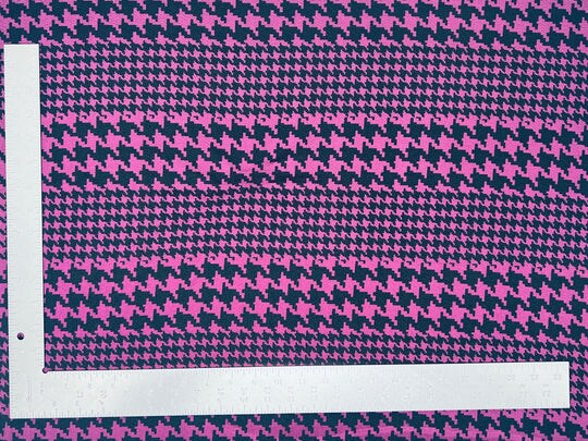 1 Yard Liverpool Knit Houndstooth Print Fabric Classic Stretch Crepe ...
