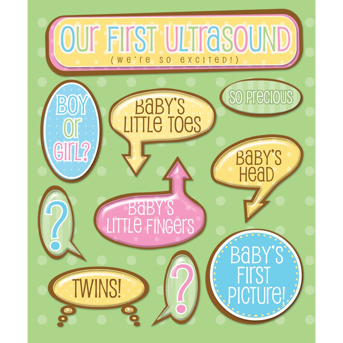 K & Company Life's Little Occasions Ultrasound Sticker Medley