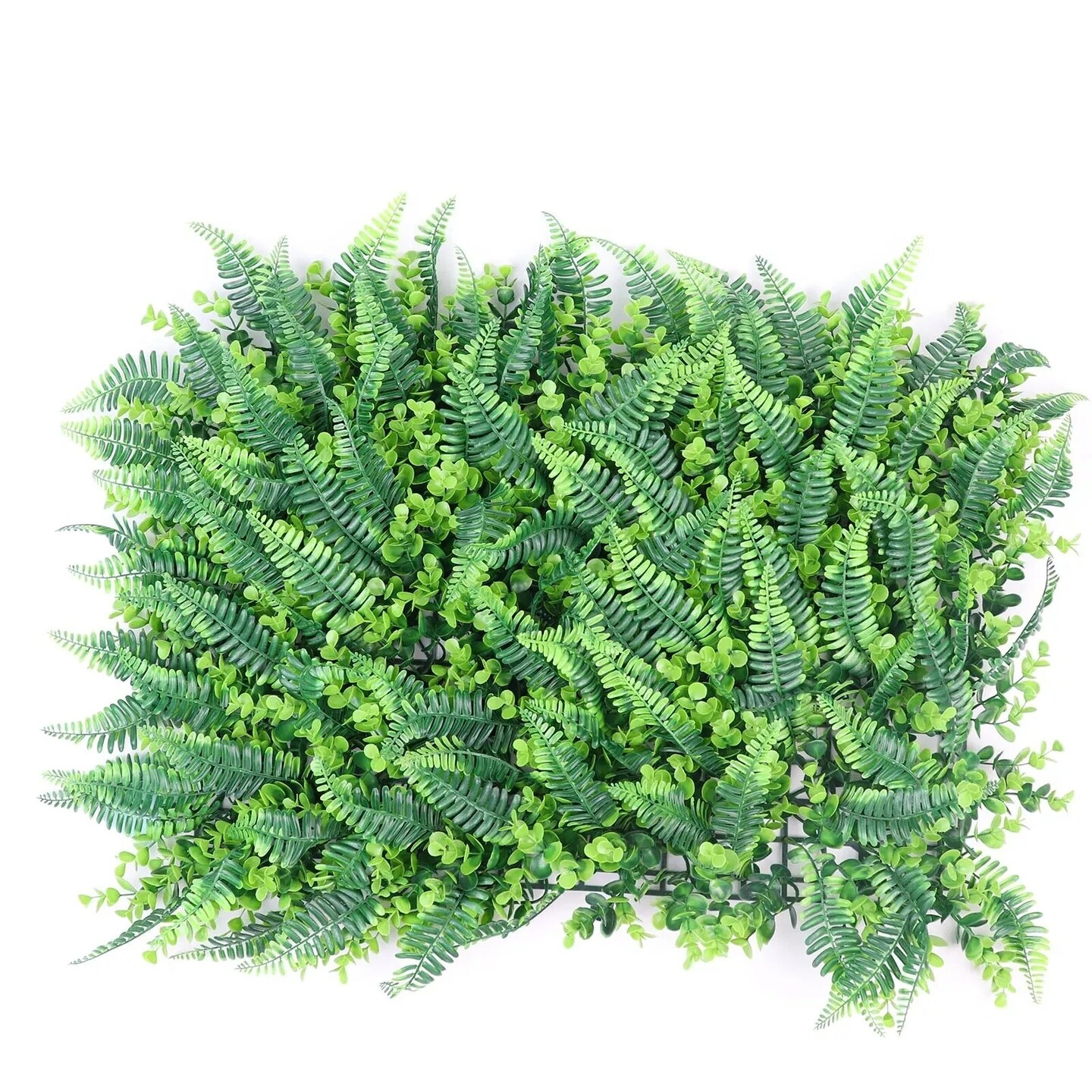 4 Green Assorted Artificial Foliage UV Protected Wall Backdrop Panels Events