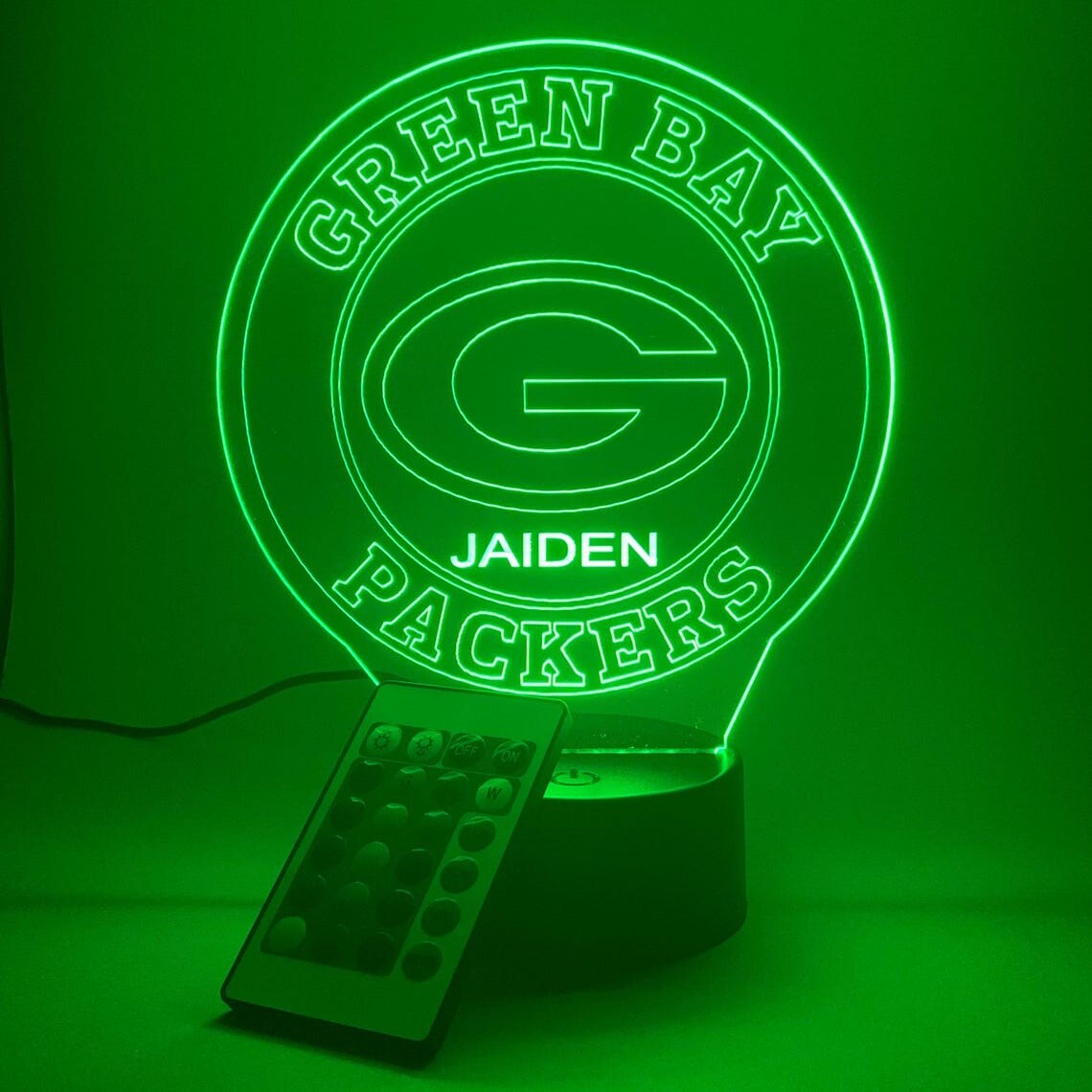 Green Bay hot Packers Football Table Lamp (Handcrafted)