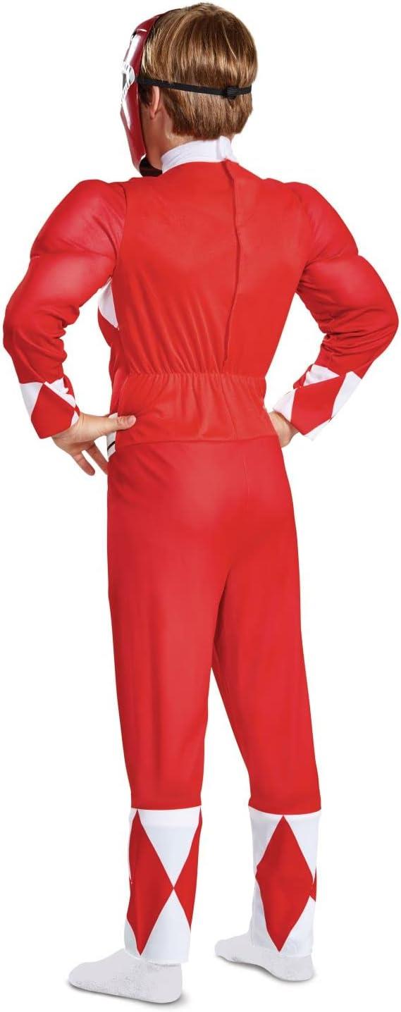 Power Rangers Classic Red Ranger Mighty Morphin Muscle Costume For Kids Small 4-6