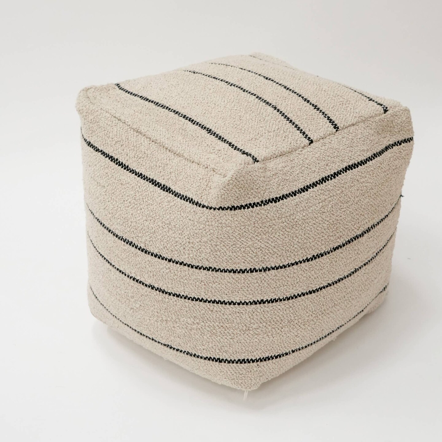 Artisan Weave Pouf 18&#x22;x18&#x22; - Decorative Pouf for Living Room, Bedroom, &#x26; Home Decor