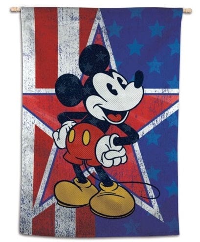Mickey Mouse House Flag Disney Heritage Patriotic Banner