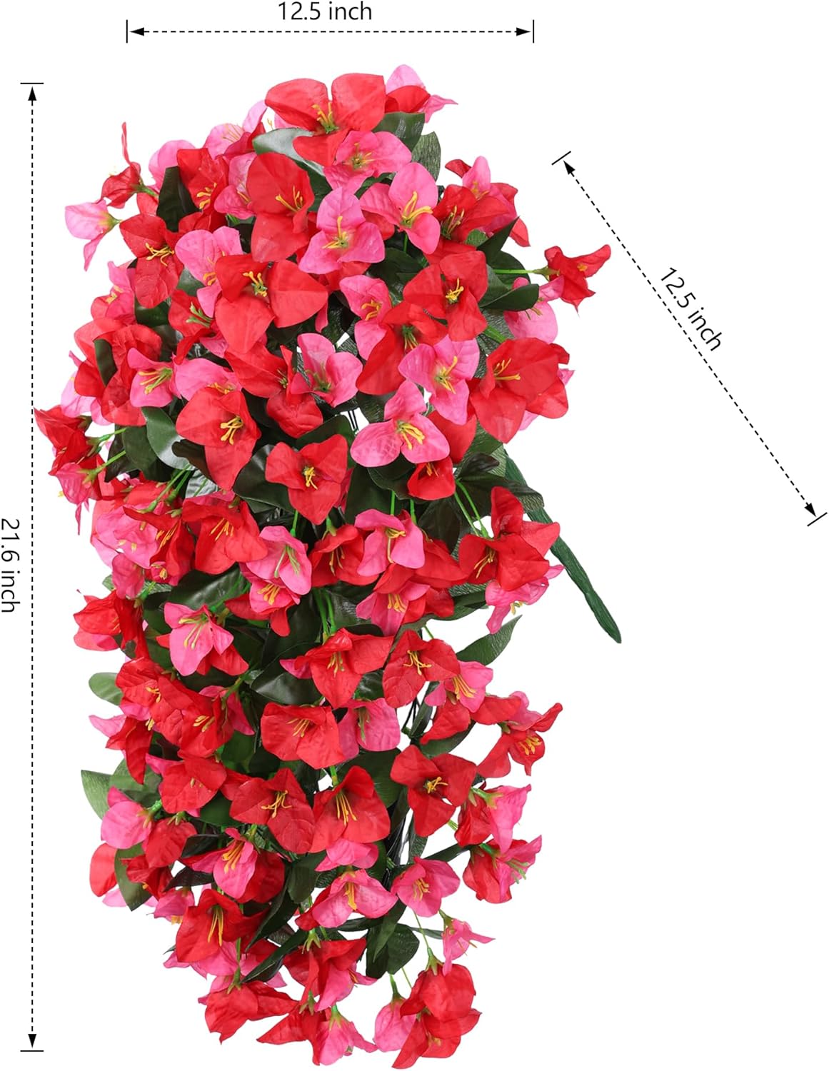 2pcs Fake Faux Bougainvillea Artificial Flowers Plants