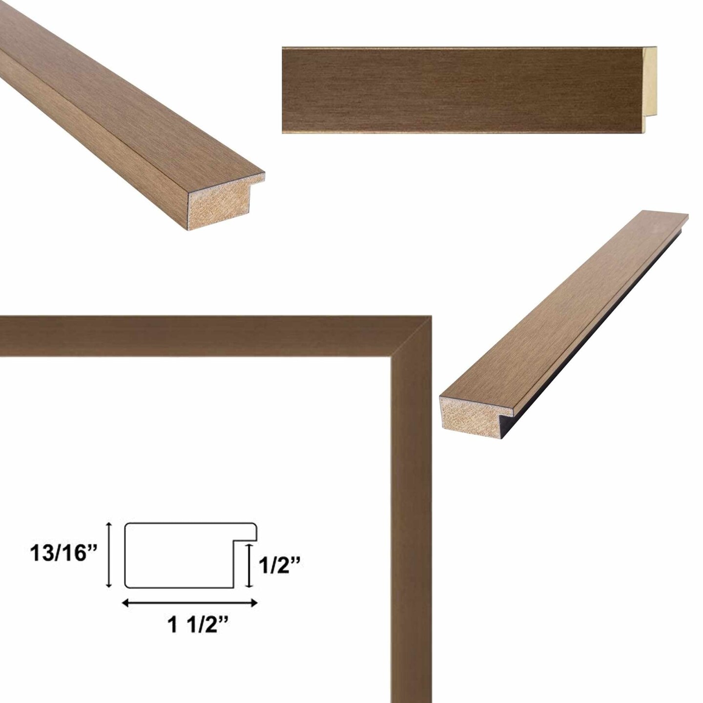 Brushed Gold Metal Bronze Picture Frame 16x20 frame