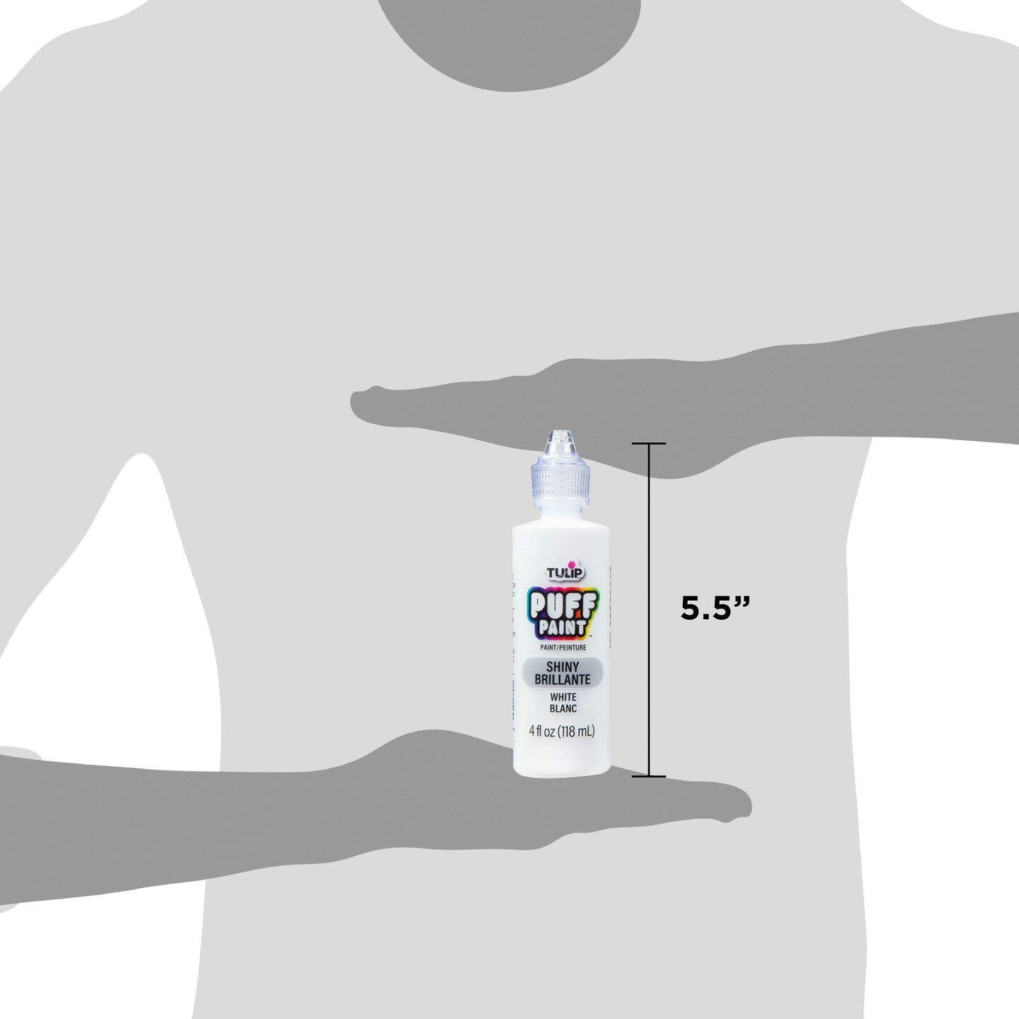 Tulip Puff Paint Slick White, Multi-Surface Craft Paint, 4 fl. oz. 3 Pack