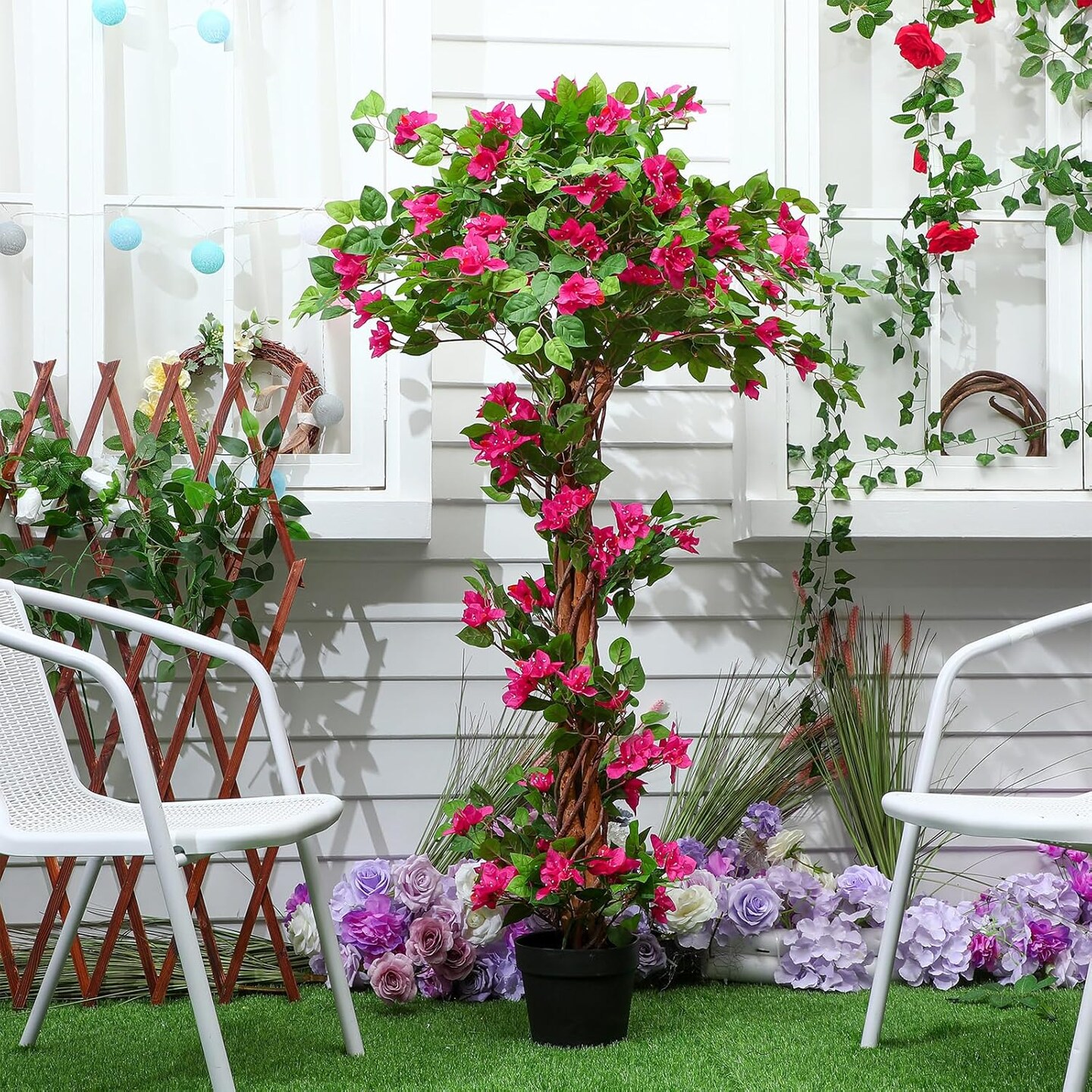5 Feet Artificial Bougainvillea Tree