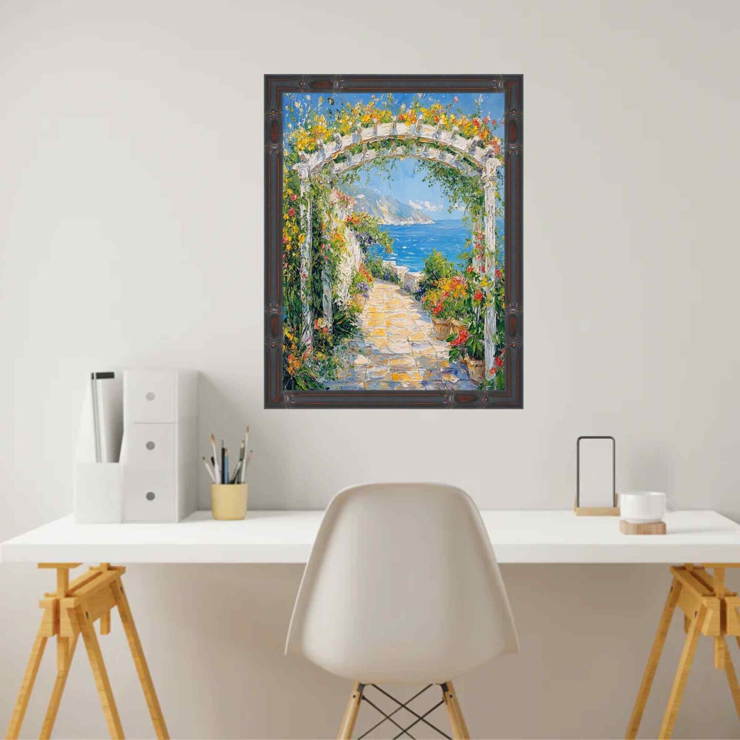 Slim Dark Bamboo Wood Picture Frame 20x24 frame