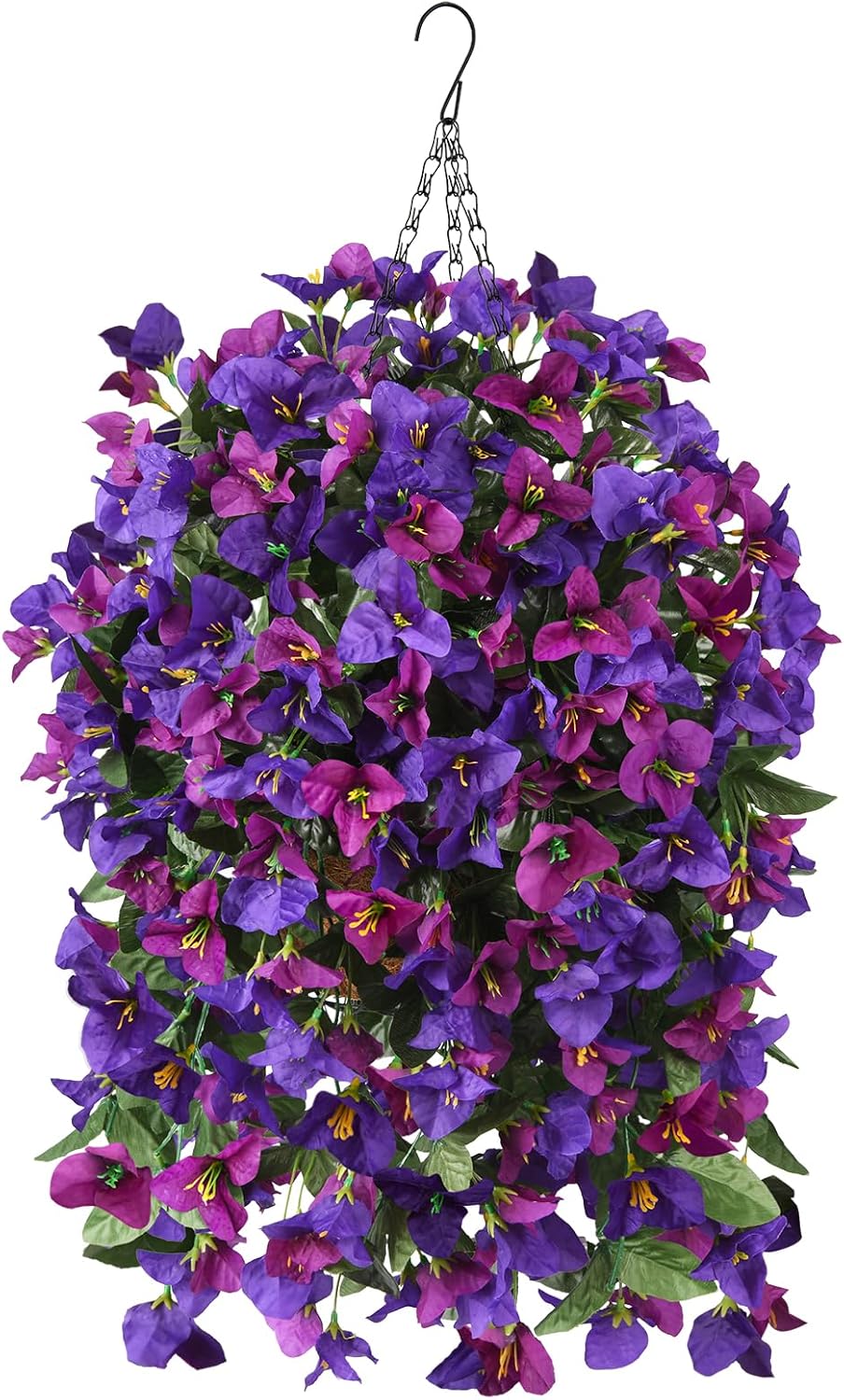 Artificial Fake Flowers Hanging Basket for Outdoor