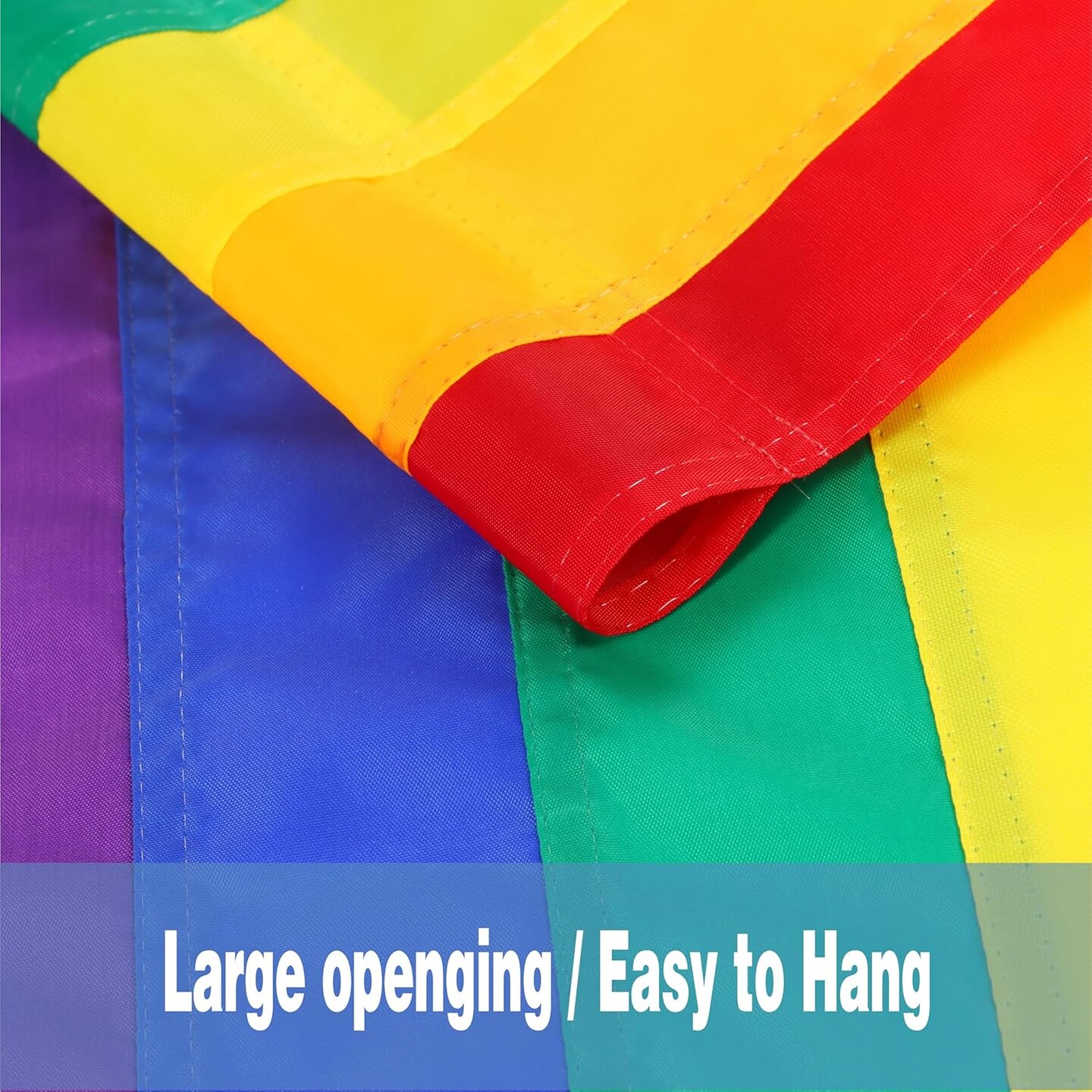 LGBTQ Rainbow Pride Garden Flag 12 x 18 Inch Outdoor, 6 Color Sewn Stripes, Double Stitched, Vivid Color, Small LGBT Gay Pride Decorative Yard Flags for Pride Month Home Garden Lawn Decor