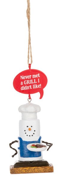Smores Ornament - Never met a GRILL I didn&#x27;t like!