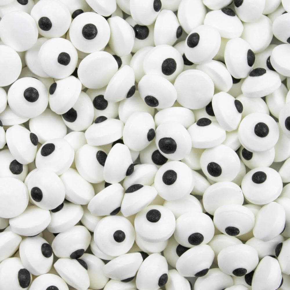Krazy Sprinkles - Mini 10mm Eyeballs (1/2 Cup, 1x Jar) for Cakes, Ice Cream &#x26; Cookies