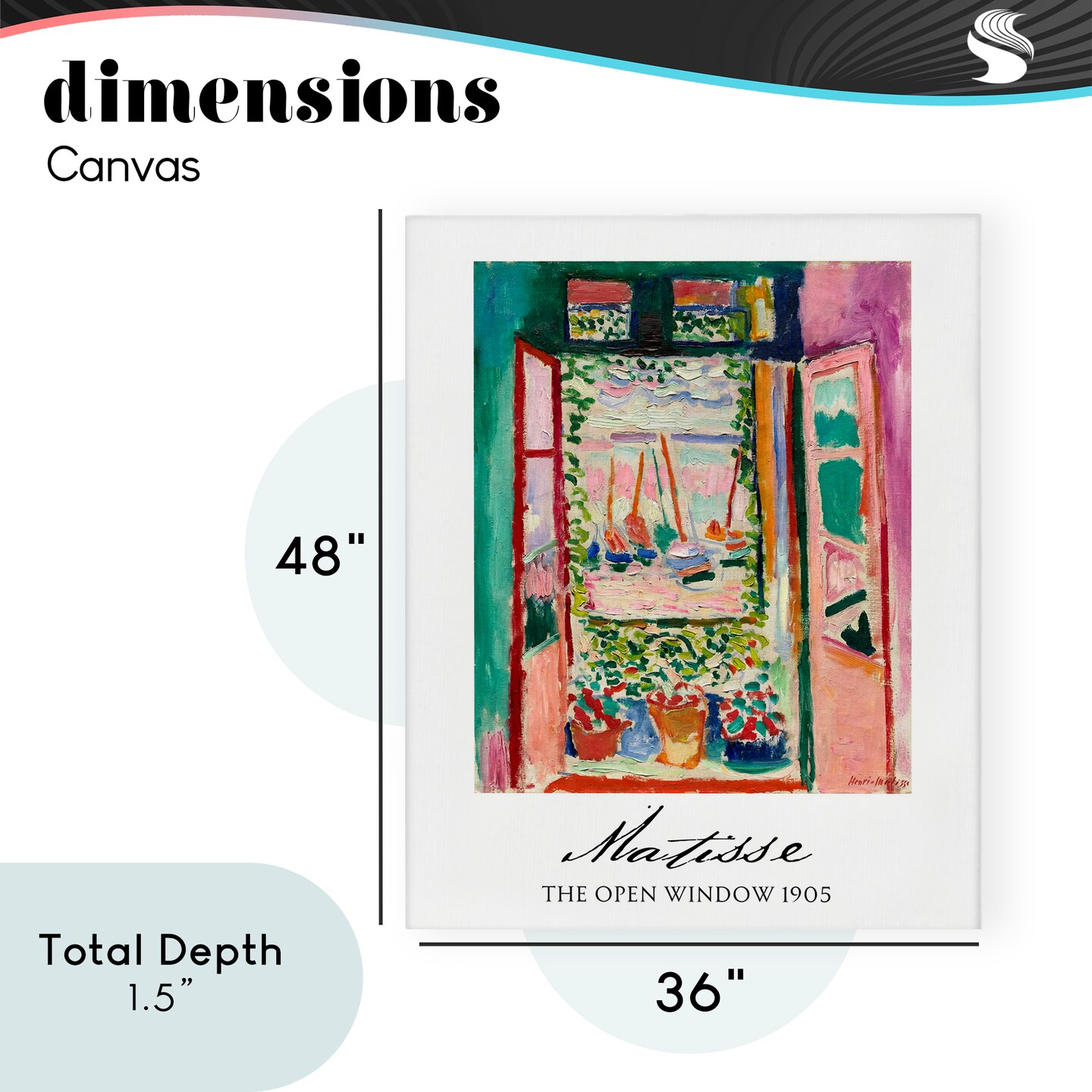 Stupell Industries The Open Window Matisse Canvas, design by Vintage Hustle