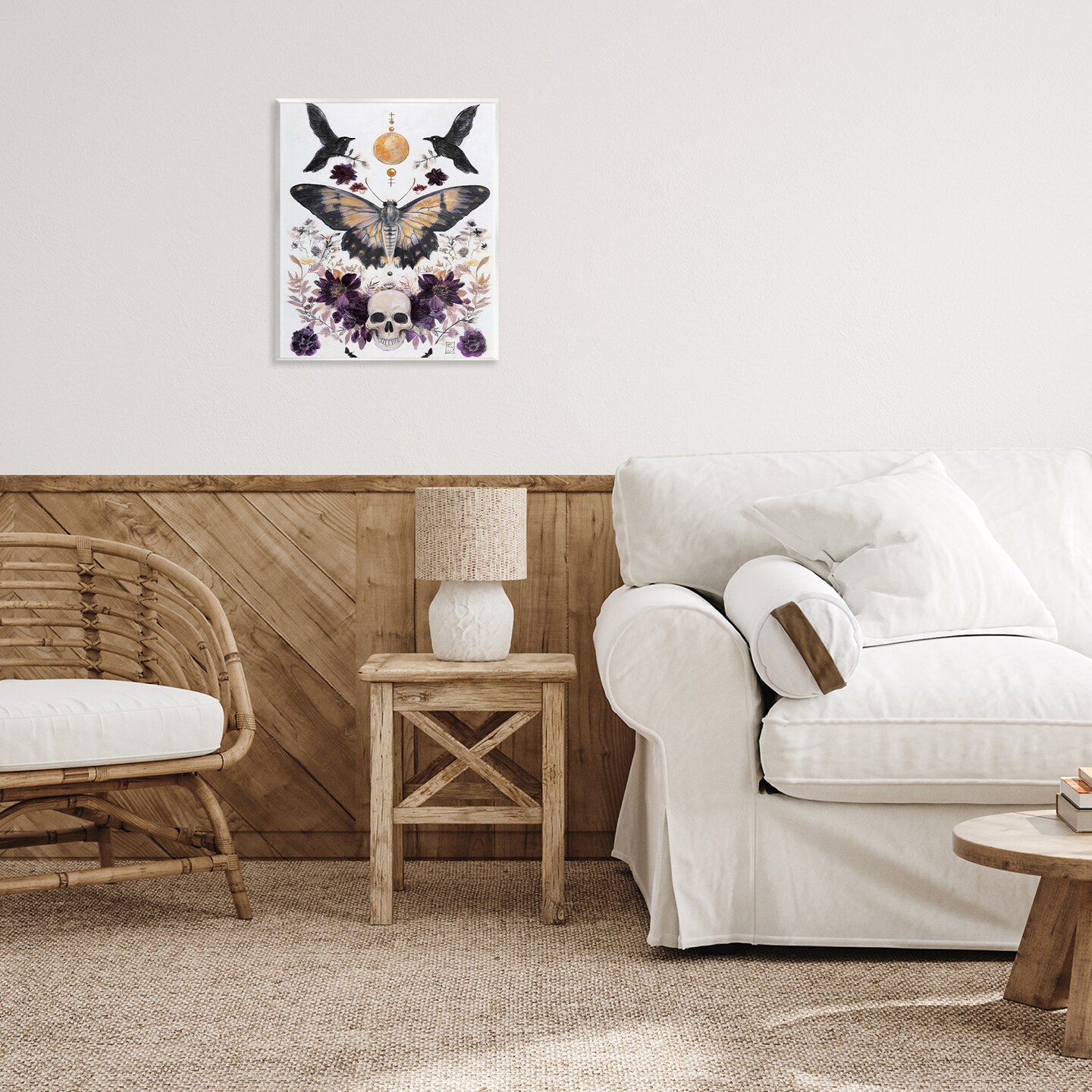 Stupell Industries Gothic Tarot with Moth Wall Plaque, design by Sara Culpepper