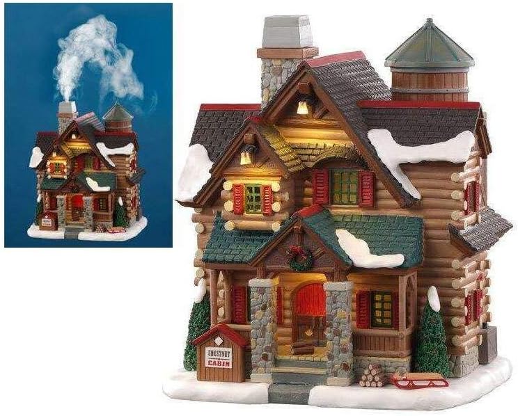 Chestnut Cabin with Smoking Chimney