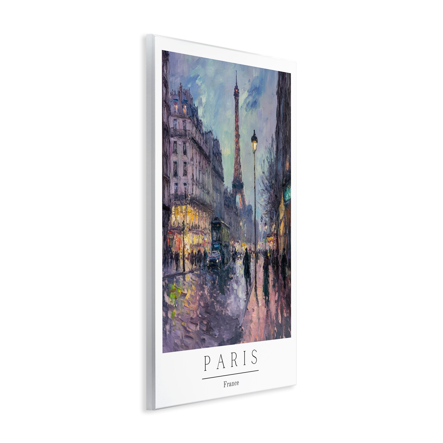Stupell Industries Vintage Paris Streets Night Wall Plaque, design by Petal Prints Design