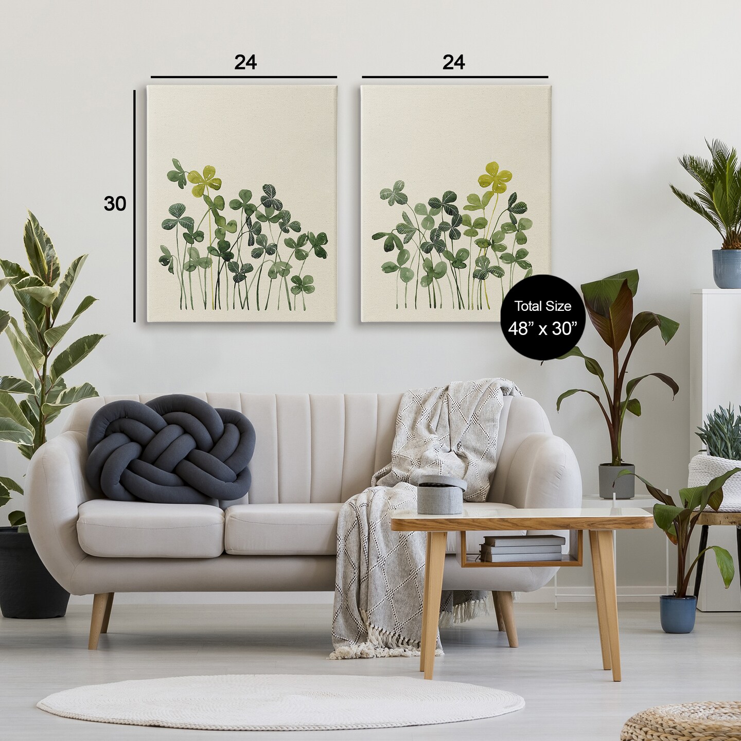 Stupell Industries Minimal Hidden Gems 2pc Canvas Set, design by Grace Popp