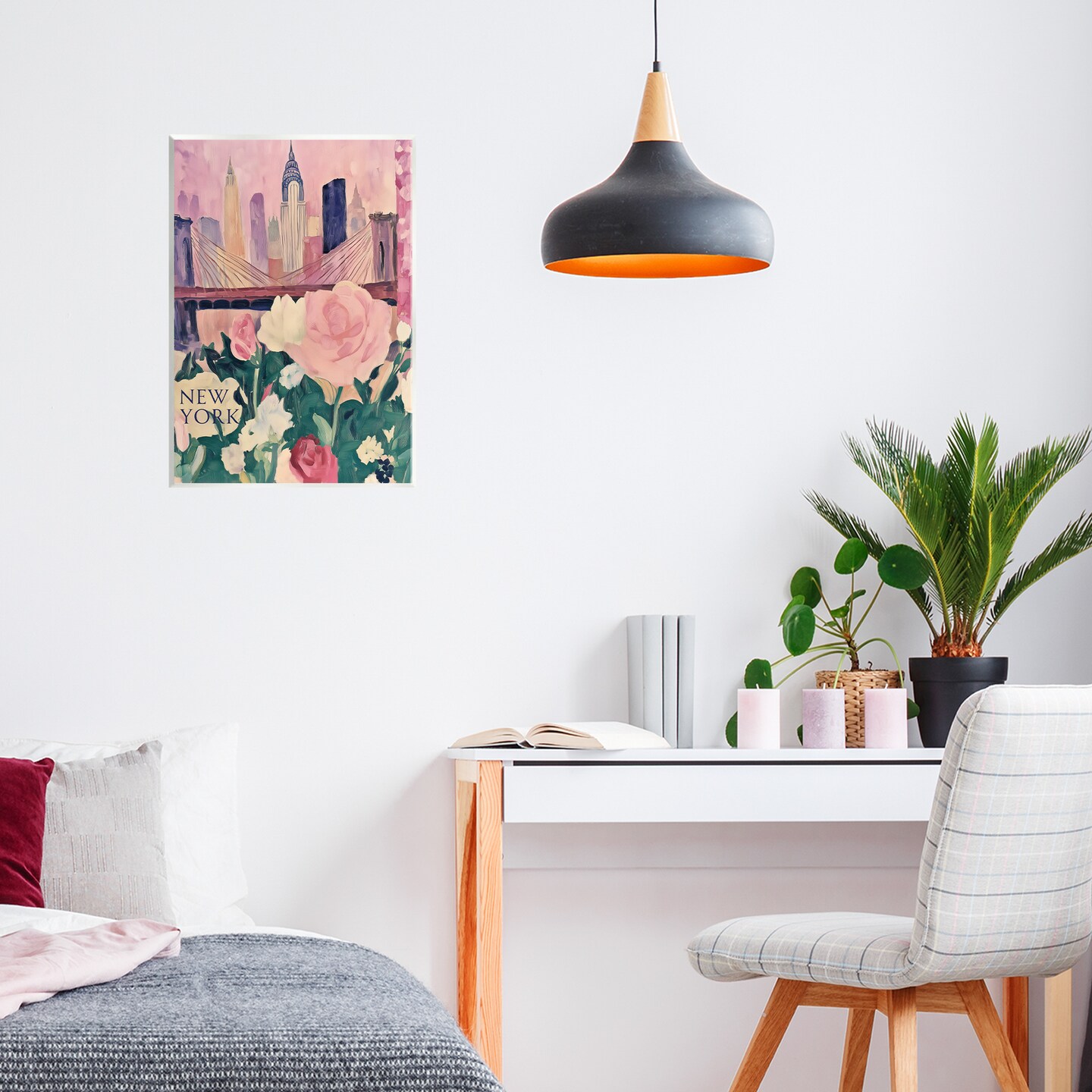 Stupell Industries New York Spring Cityscape Wall Plaque, design by Annabelle Hall