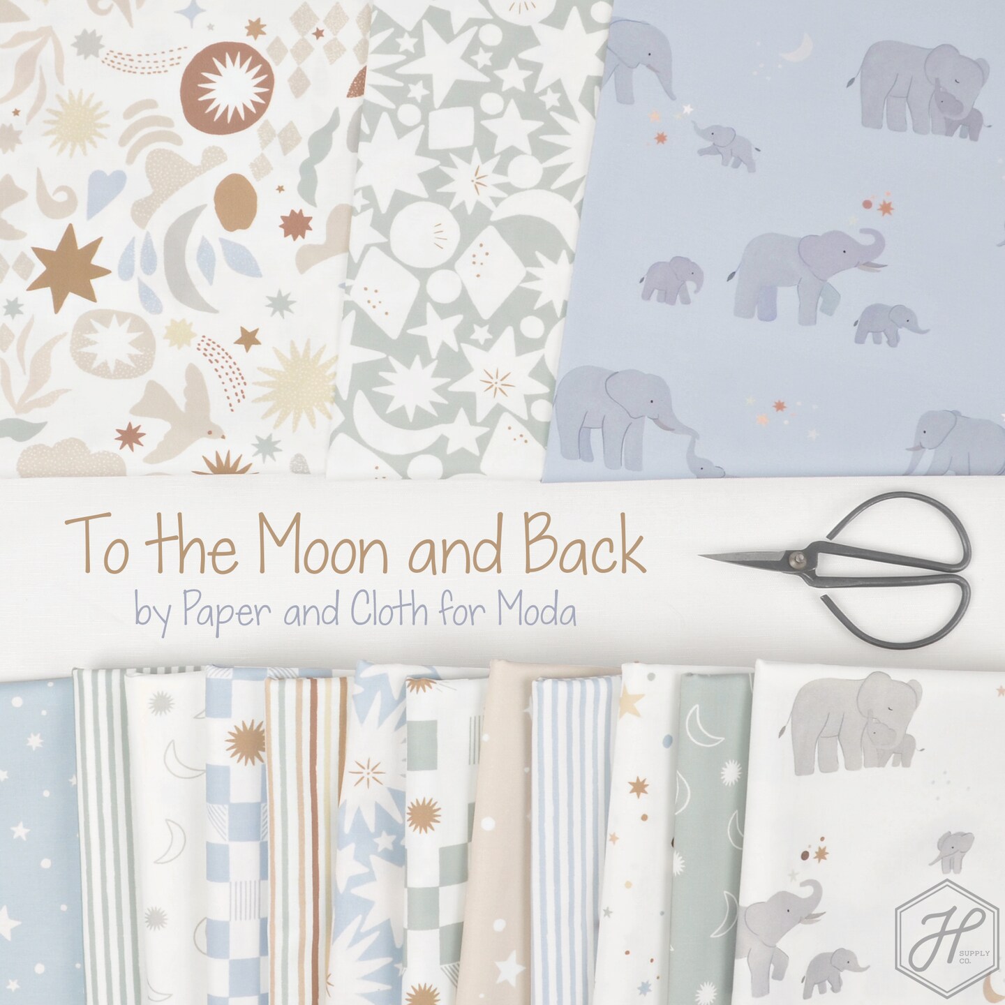 To The Moon And Back 5" Square Pack (Charm Pack) by for Moda (25900PP)