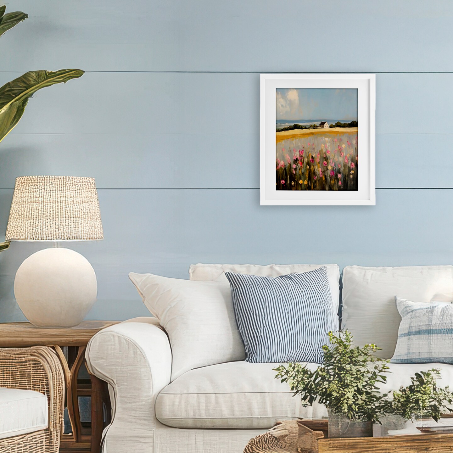 Stupell Industries Expressive Coastal Cottage Framed Print Under Glass, design by Franklyn Gregory