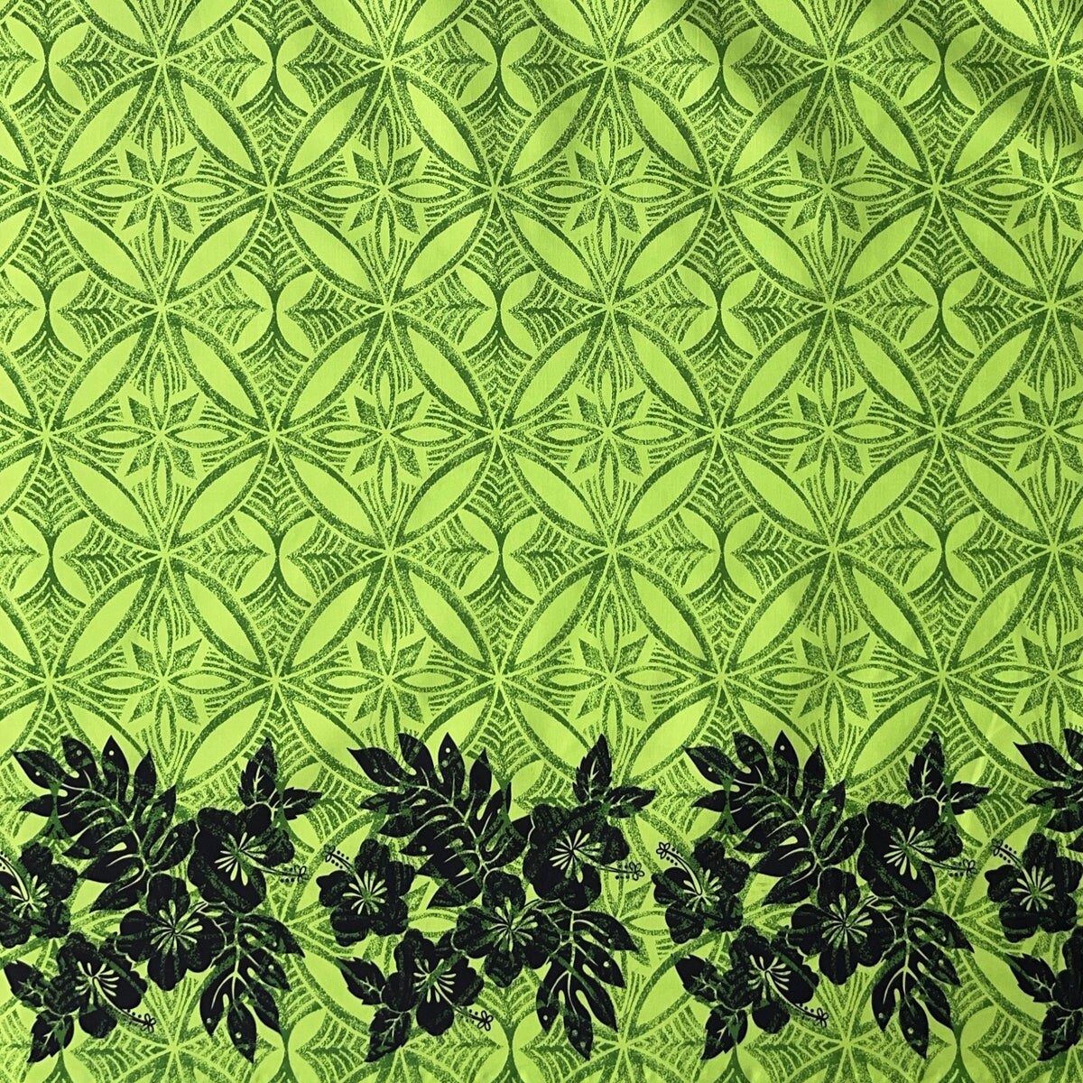 1 Yard Tropical Floral Border Polyester Fabric For Apparel Sewing And Decorative Craft Projects 60 Inch