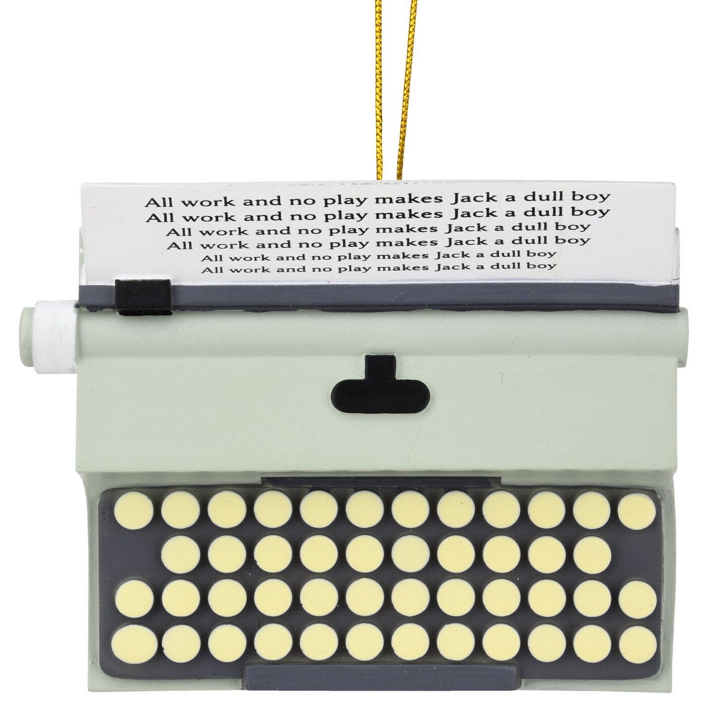 Tree Buddees All Work No Play Typewriter Halloween / Christmas Ornaments