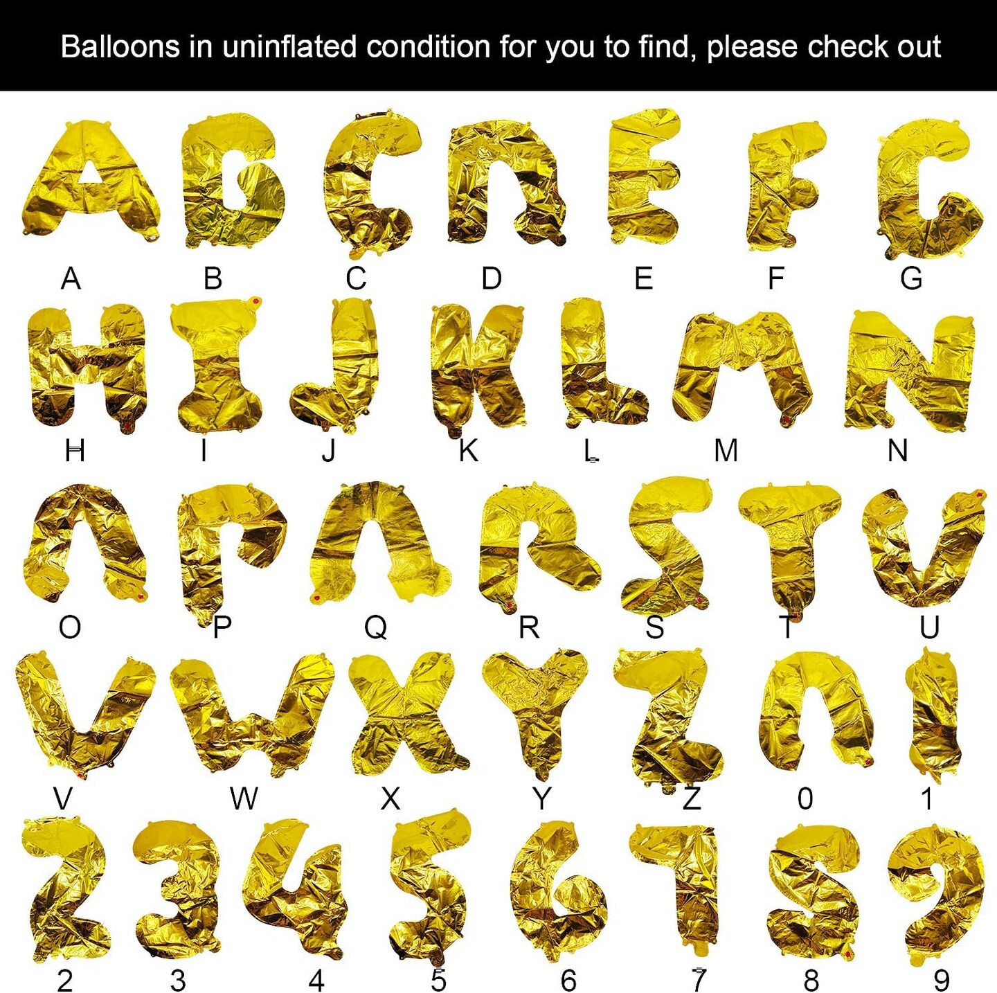 [85 PCS] Foil Personalized Name Happy Birthday Balloons Letters