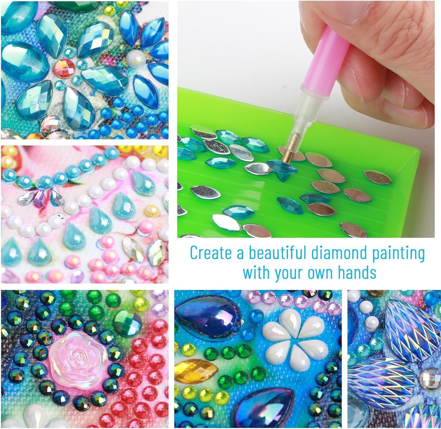 Special Shape Diamond Art Kits for Beginners, Diamond Art Painting Kits for Adults Peacock, Crystal Rhinestones Diamond Art Painting for Home Wall Decoration Gift 12&#xD7;12inch