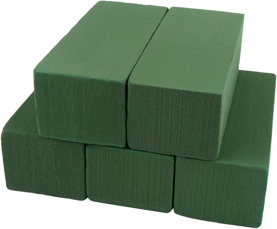 5PCS Wet Floral Foam Bricks,Florist Green Blocks Supplies for Flower Arrangement DIY Craft