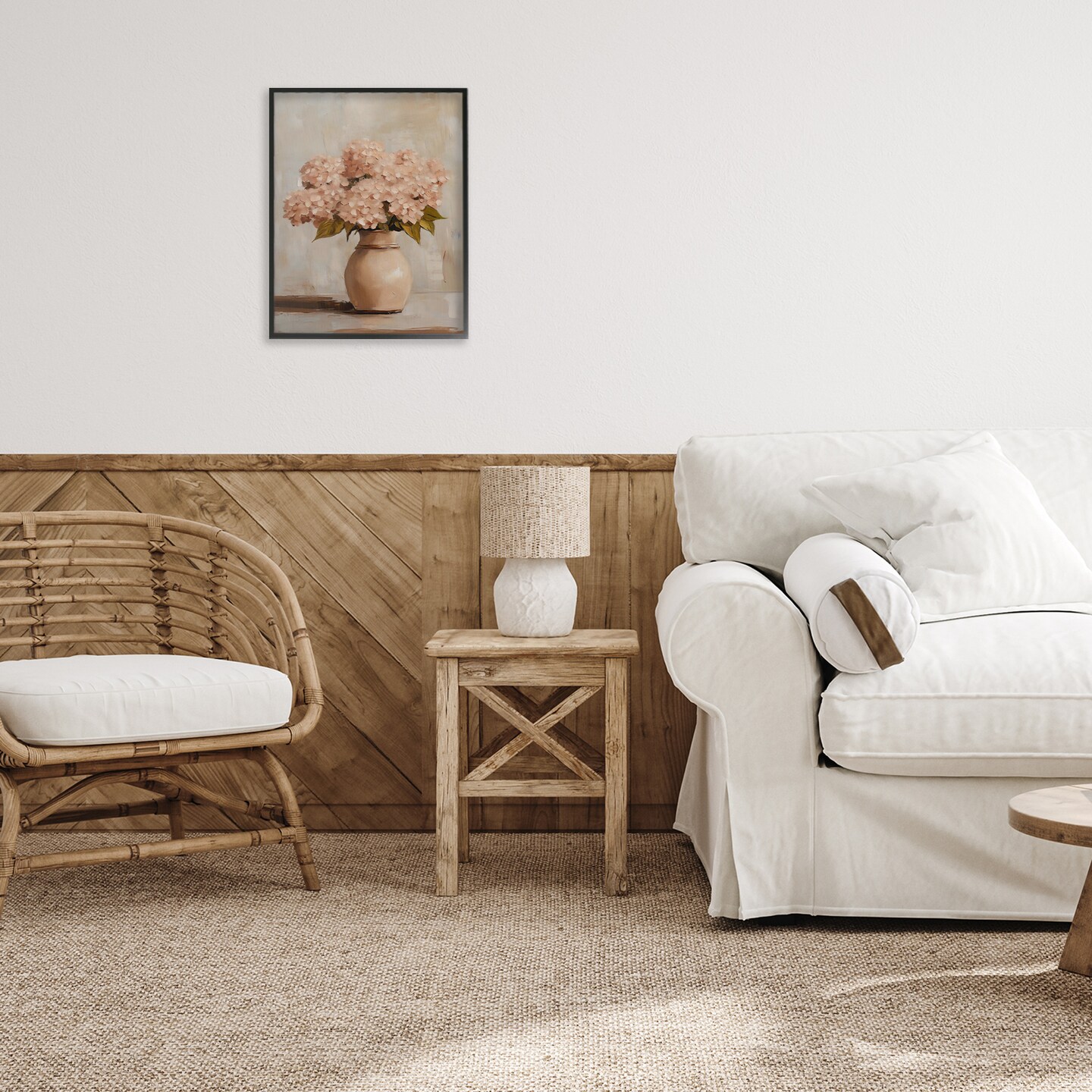 Stupell Industries Classic Blush Pink Hydrangeas Framed Giclee, design by Franklyn Gregory