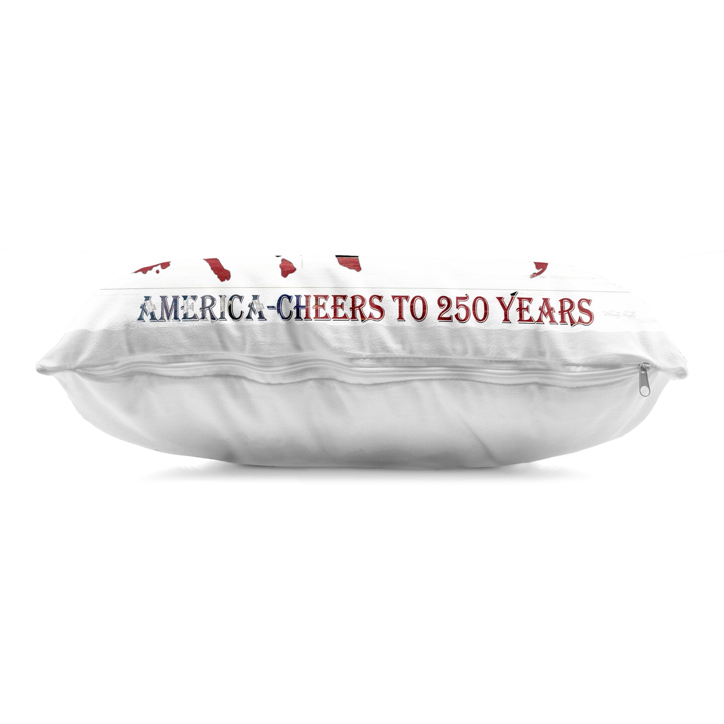 Stupell Industries America 250 Year Celebration Decorative Printed Throw Pillow, design by Cindy Jacobs, 14 x 7 x 20
