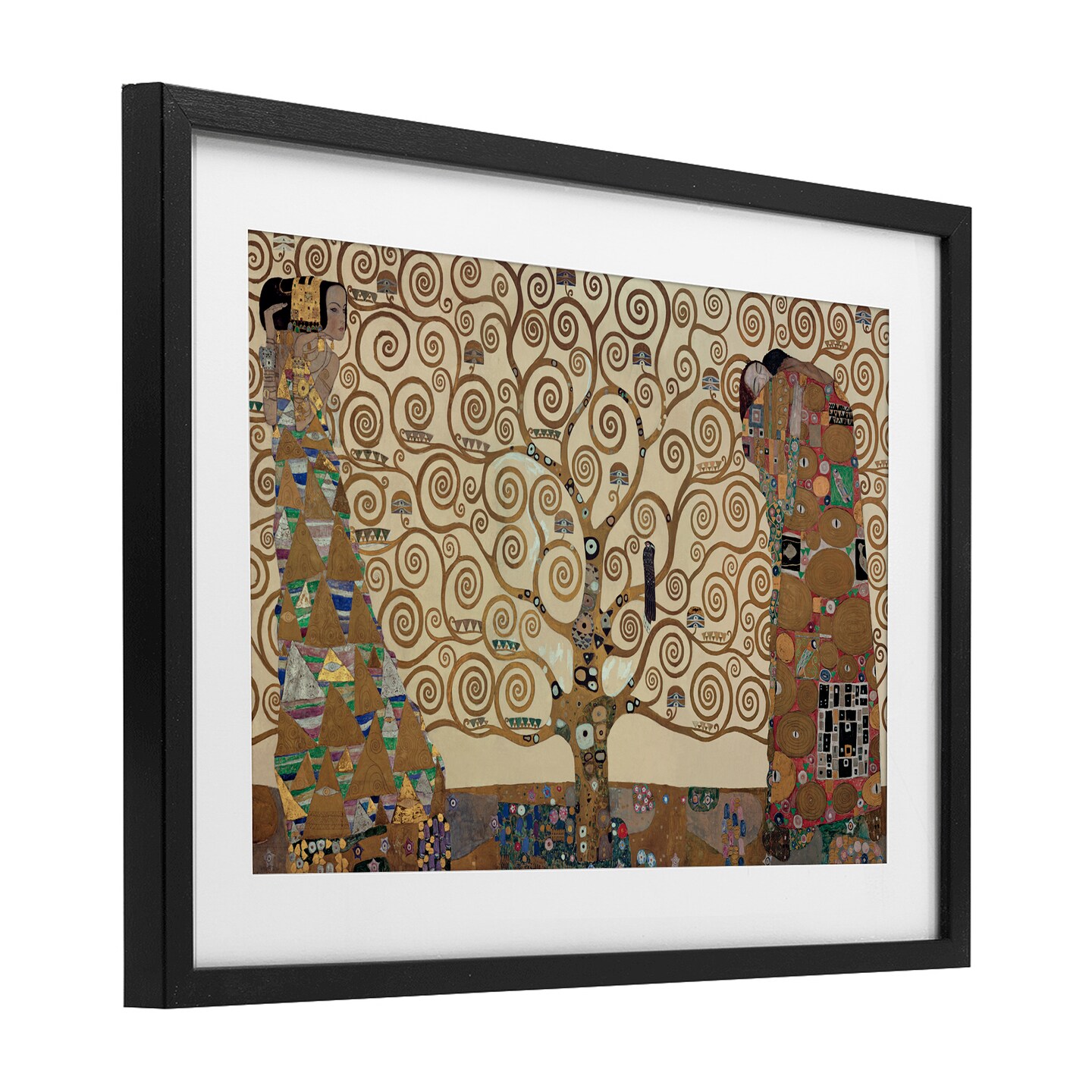 Stupell Industries The Tree of Life Klimt Framed Print Under Glass, design by Gustav Klimt
