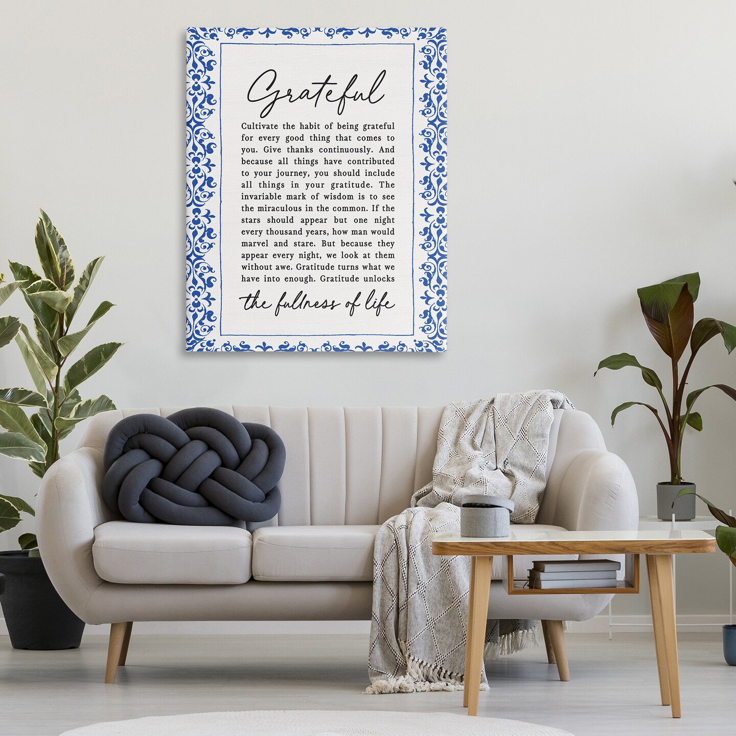 Stupell Industries Gratitude Unlocks Fullness Of Life Canvas