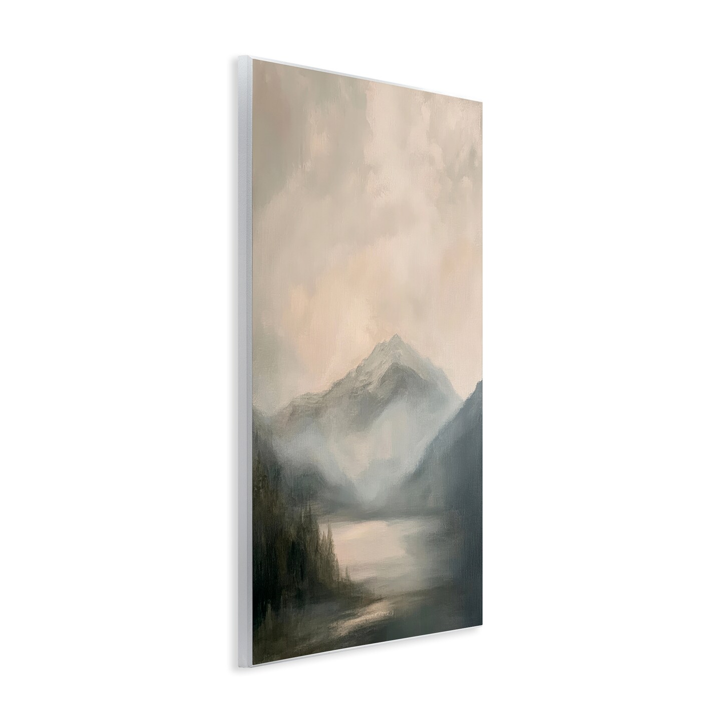 Stupell Industries Misted Mountain Lake Scene Wall Plaque, design by Petal Prints Design