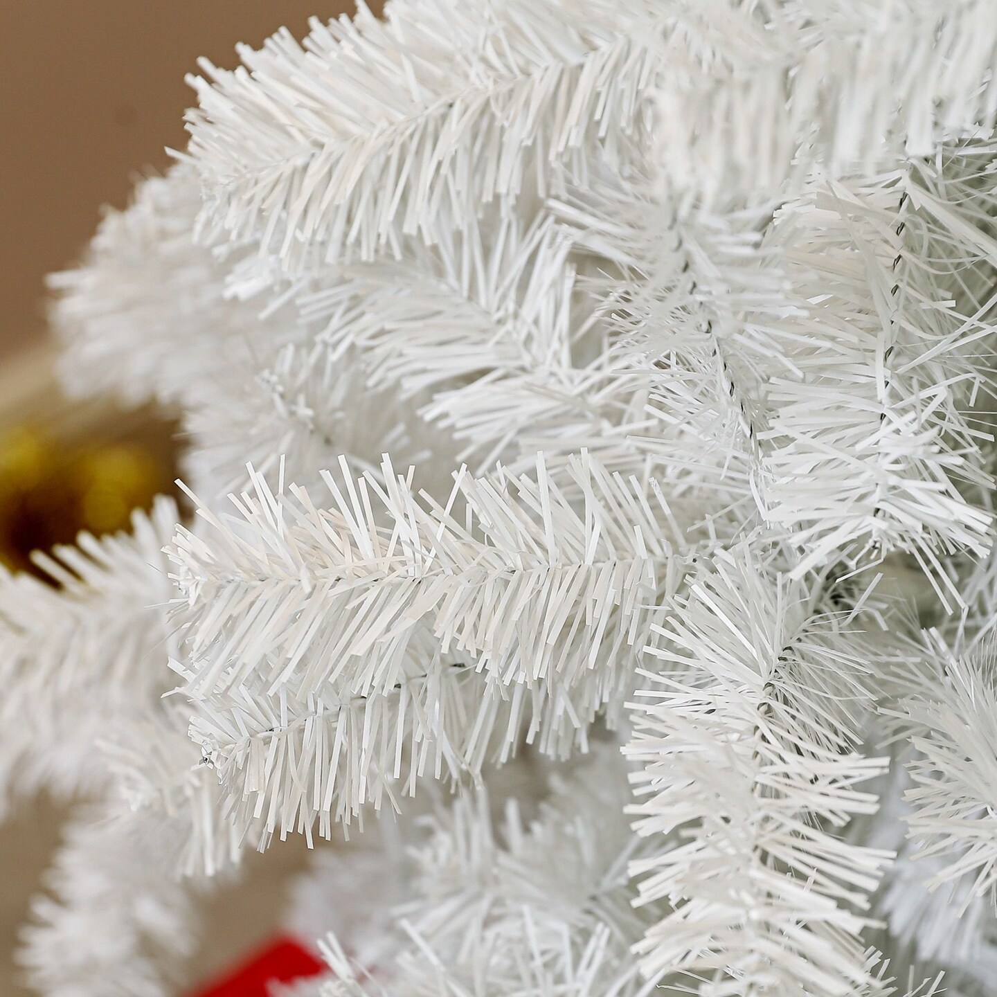 Edge Collections - 6' - White - Easy-Assembly Faux Christmas Tree for Holiday Decor - 1 Piece