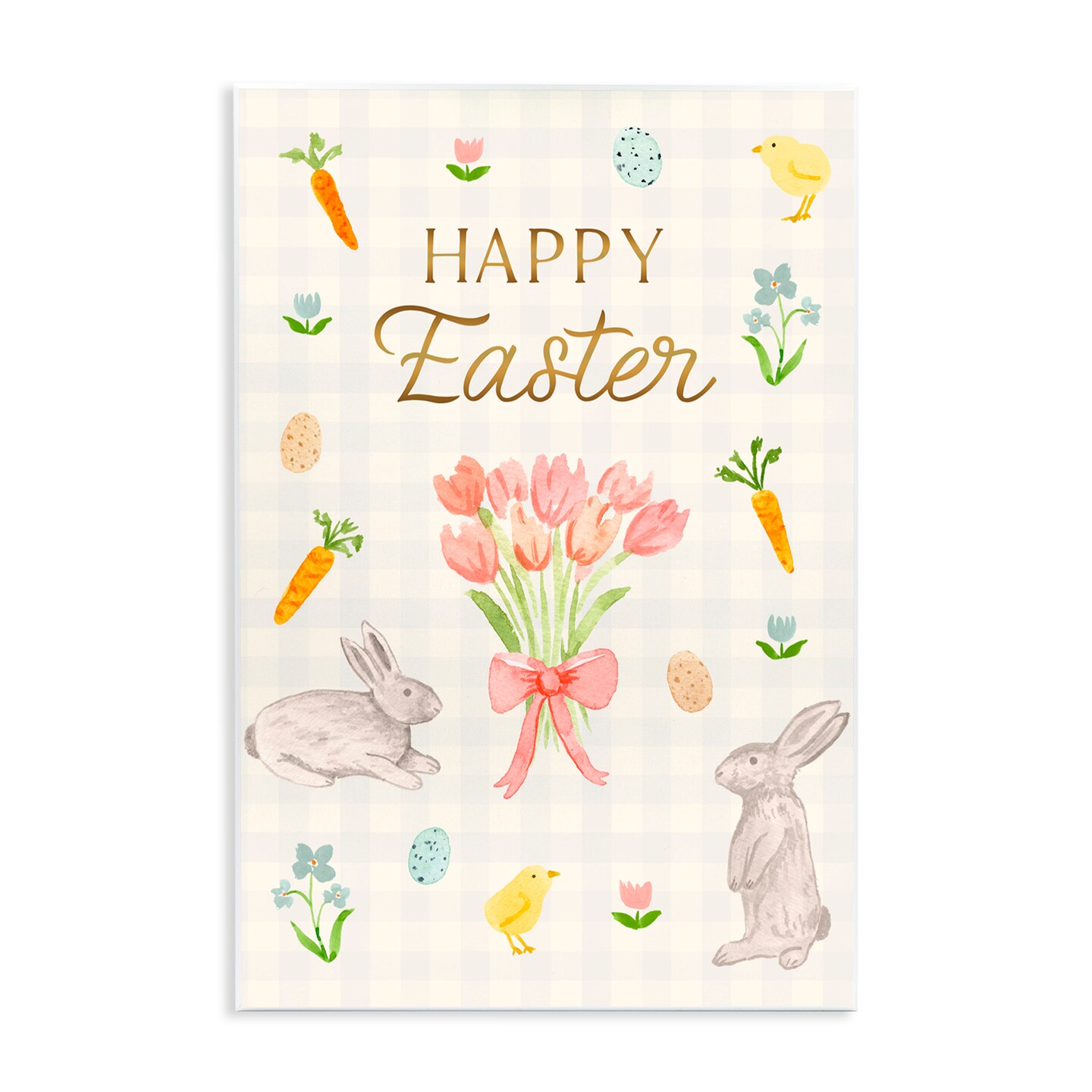 Stupell Industries Happy Easter Soft Spring Compilation Wall Plaque, design by Juliet Meeks